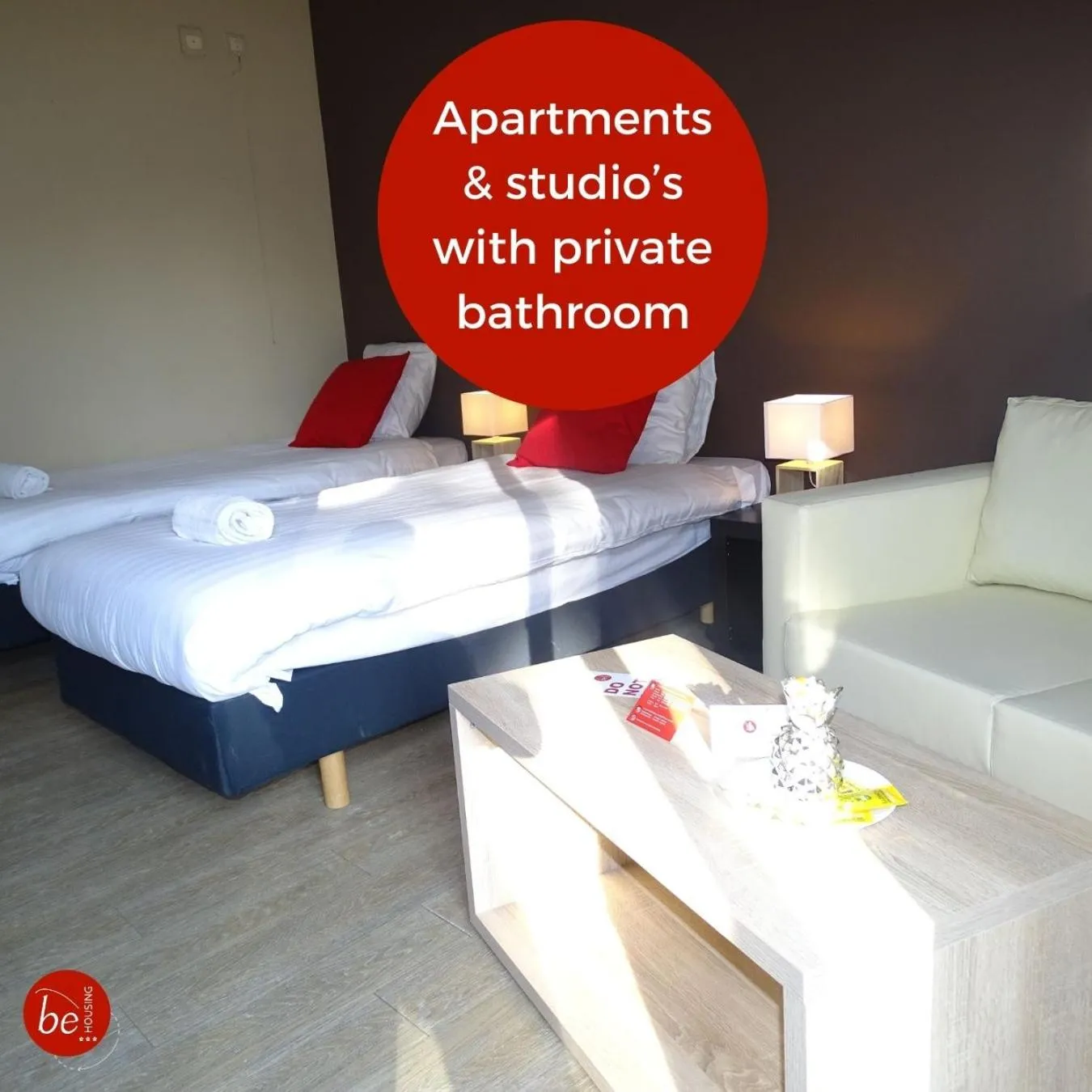 Photo of the whole room, Bed in Budget Flats Brussels