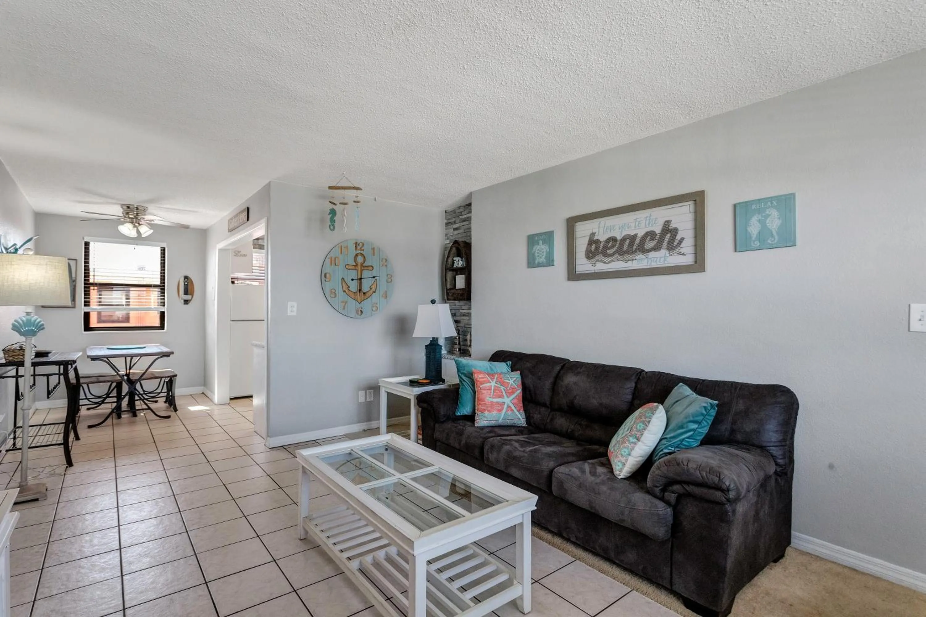 Living room in Gulf Winds Resort by Travel Resort Services