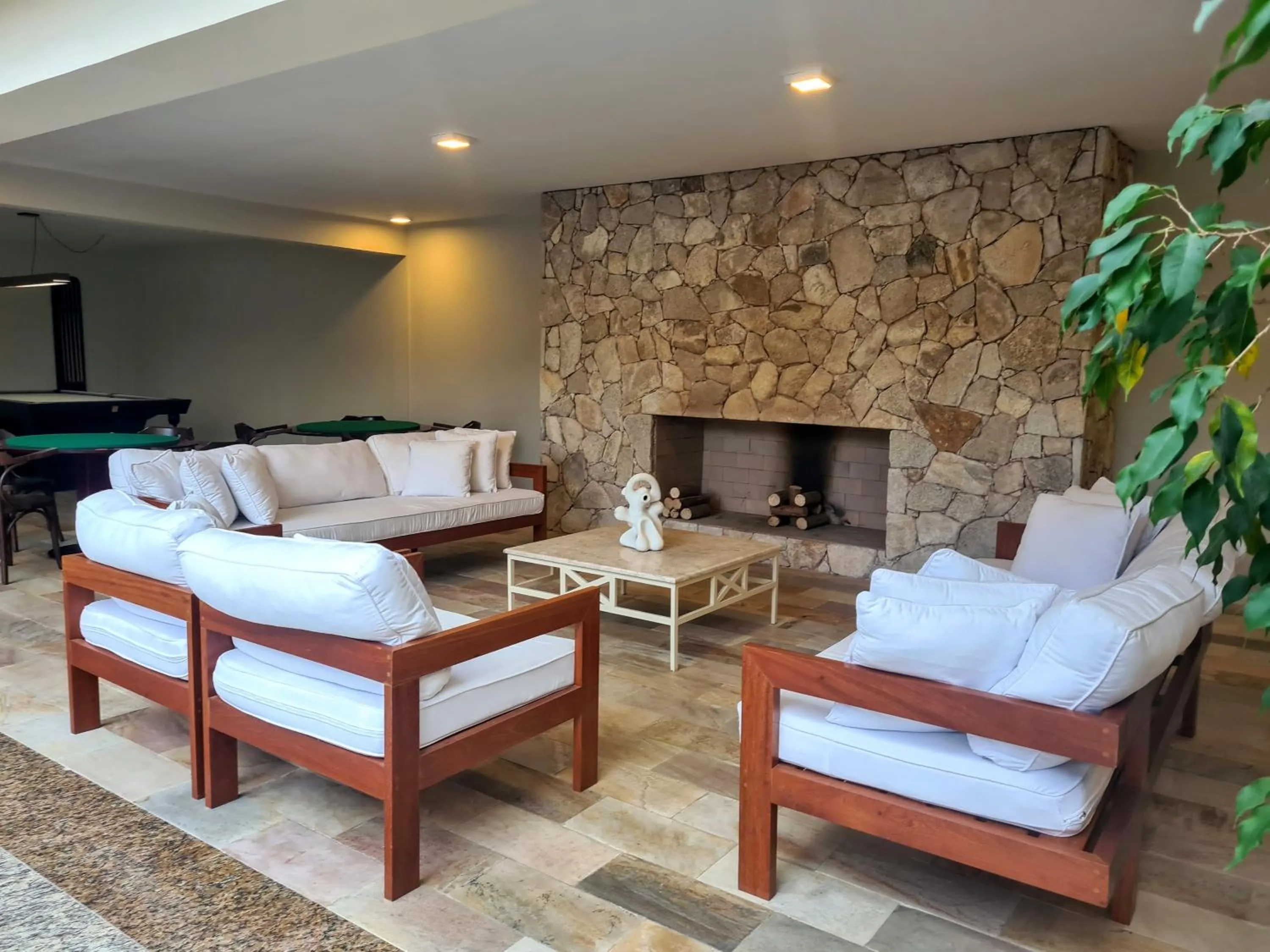 Seating area in Praia Brava Hotel