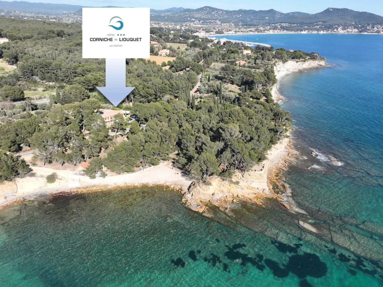 Bird's eye view in Hôtel Corniche du Liouquet