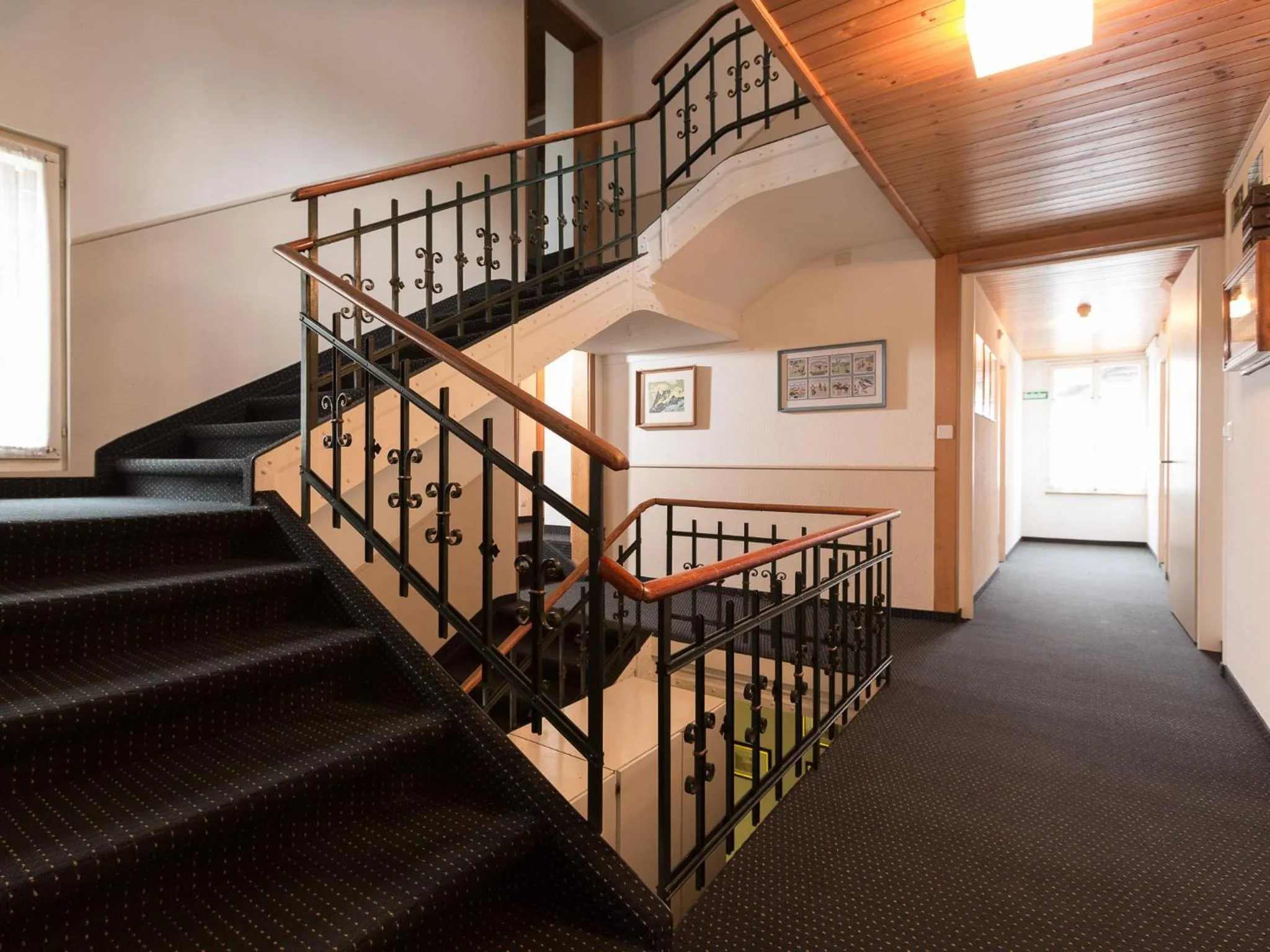 Lobby or reception in Hotel Oberland