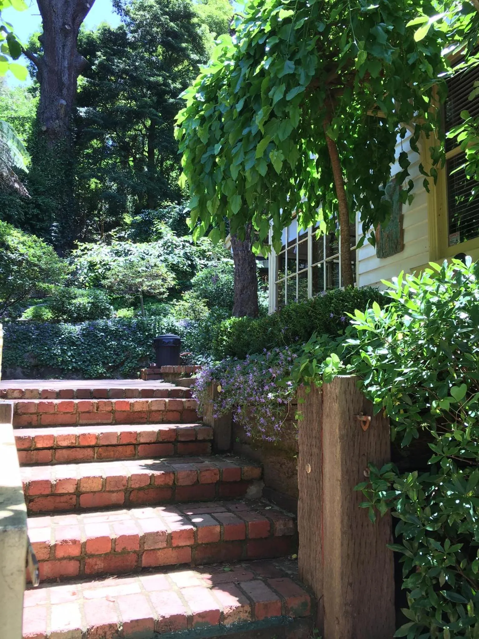 Garden in Charnwood Cottages in Warburton