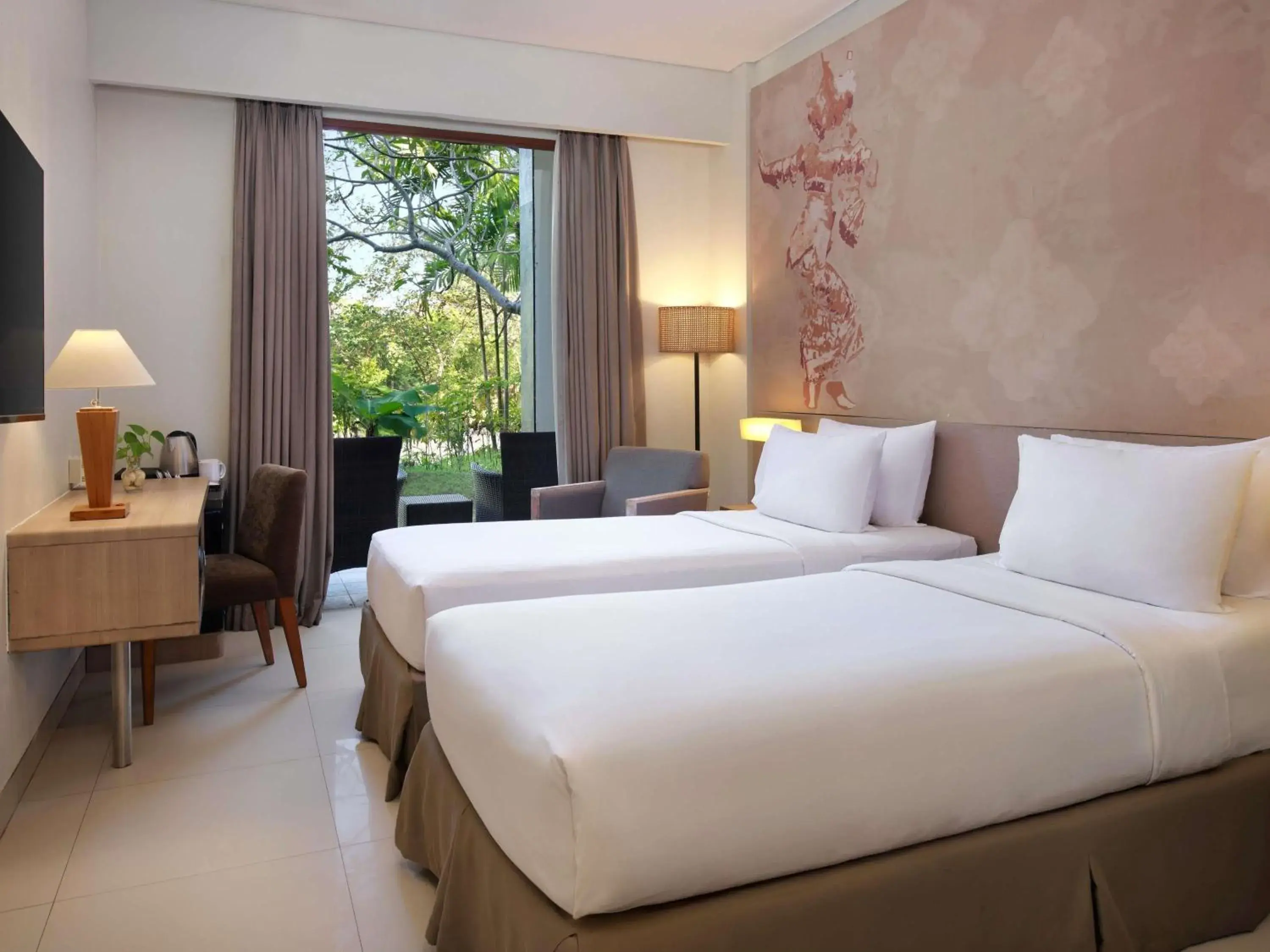 Deluxe Twin Room with Pool View in Mercure Bali Nusa Dua Deluxe Twin Room with Pool View in Mercure Bali Nusa Dua