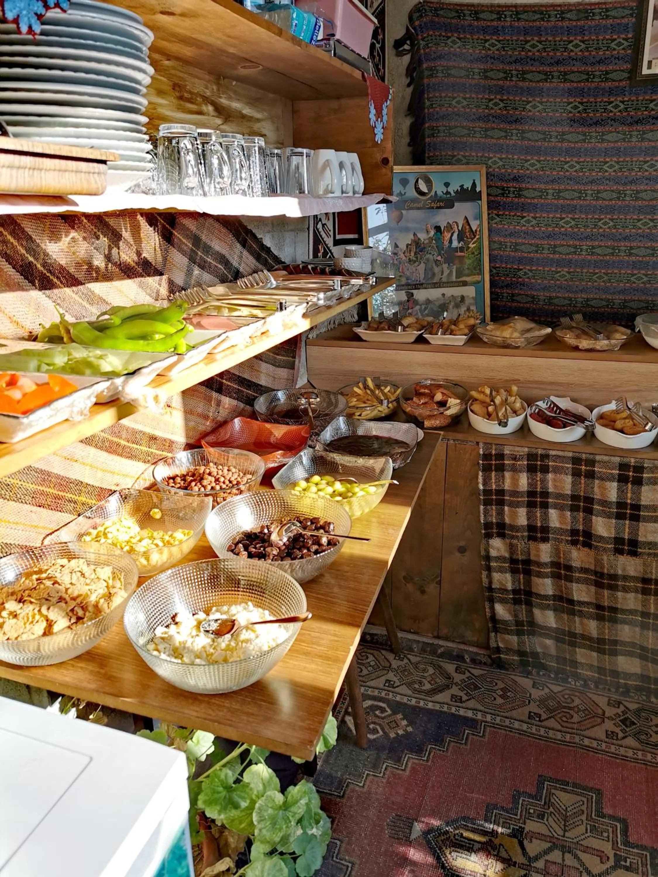 Buffet breakfast in Falcon Cave Suites