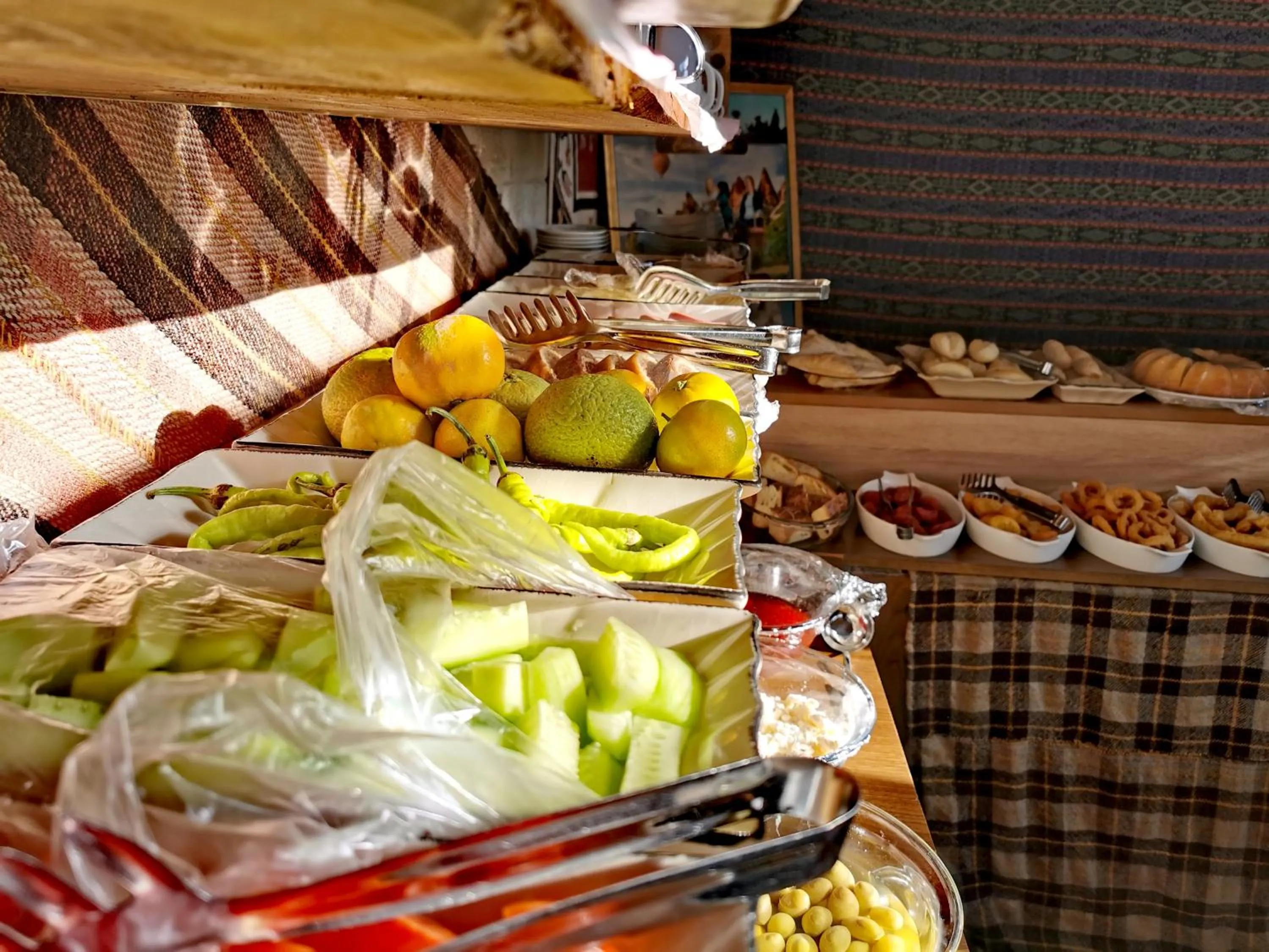 Buffet breakfast in Falcon Cave Suites