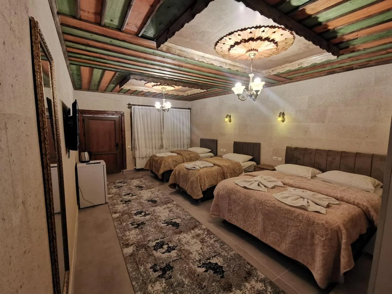 Bed in Falcon Cave Suites