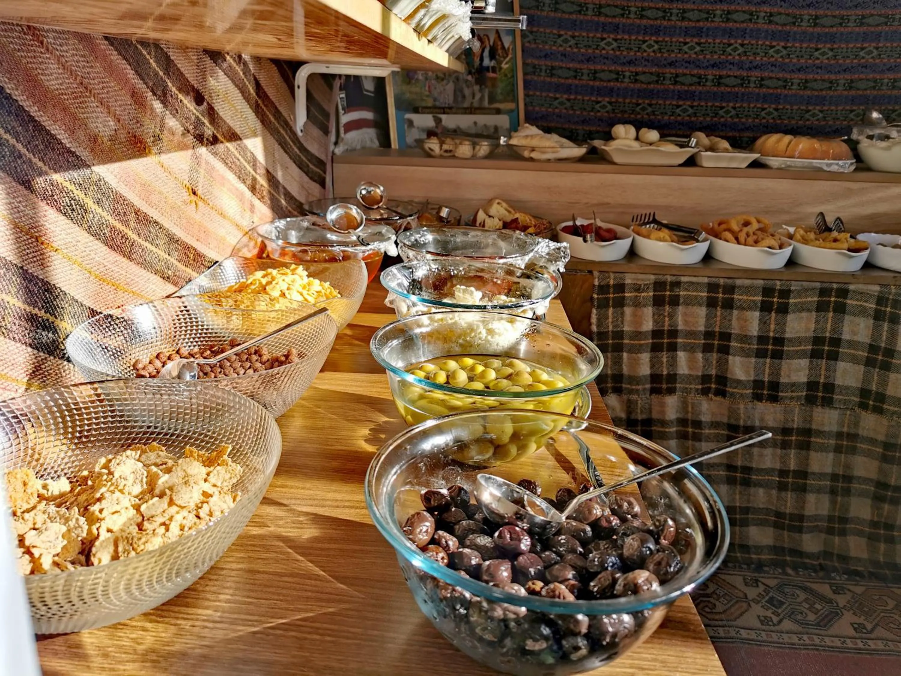 Buffet breakfast in Falcon Cave Suites