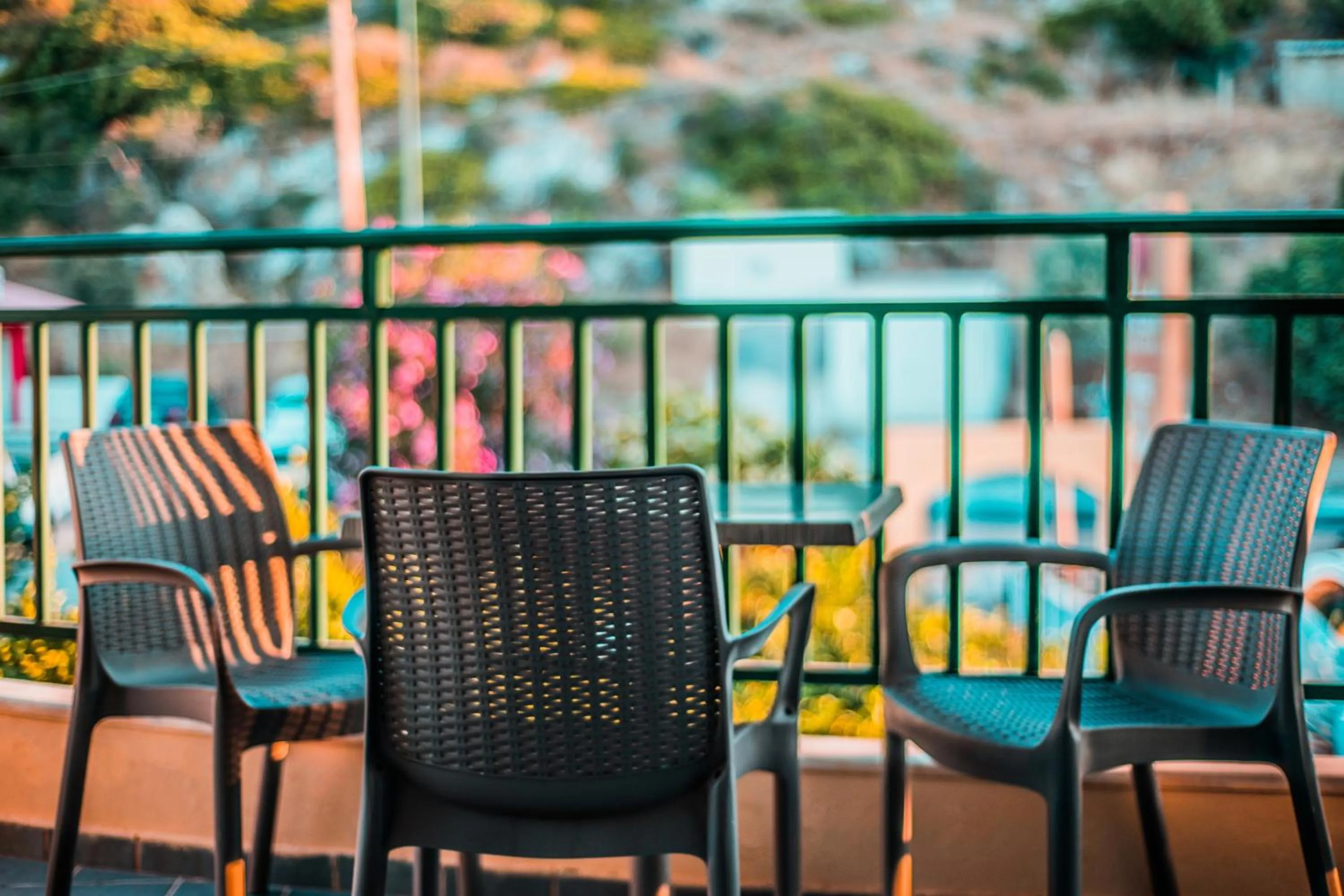 Balcony/Terrace in Stefania Studios by Estia