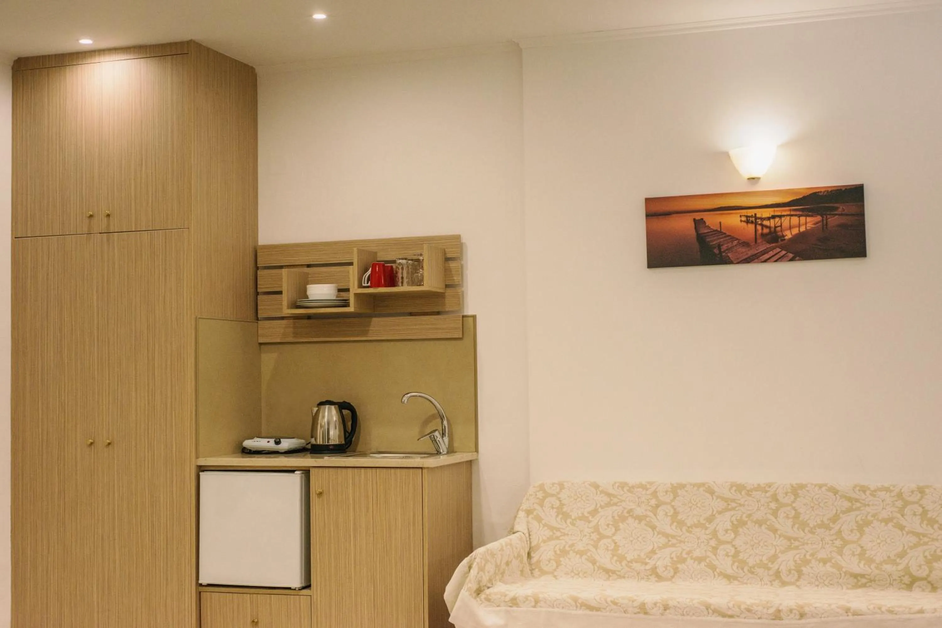 Kitchen or kitchenette in Stefania Studios by Estia