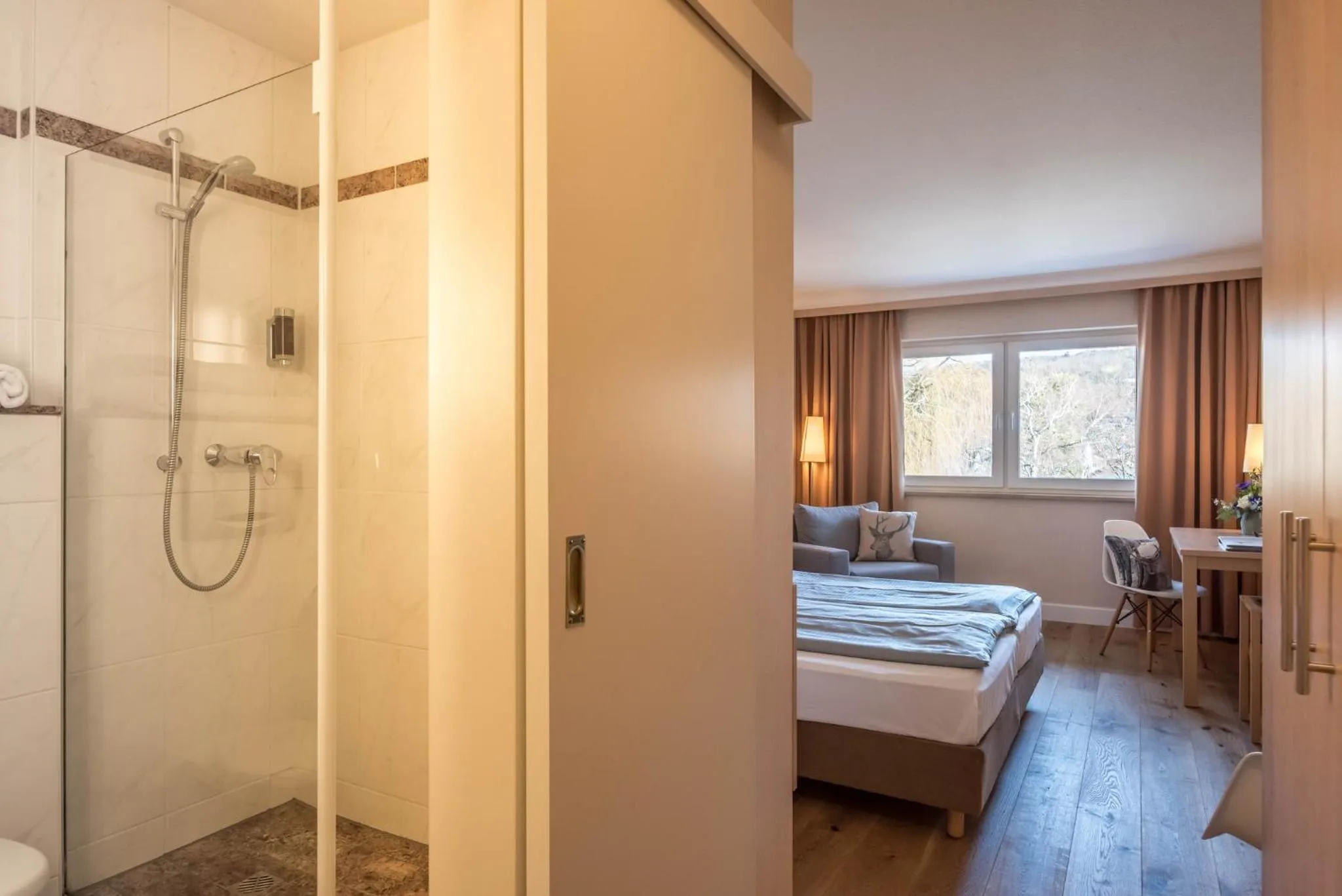 Photo of the whole room, Bed in Ammersee-Hotel