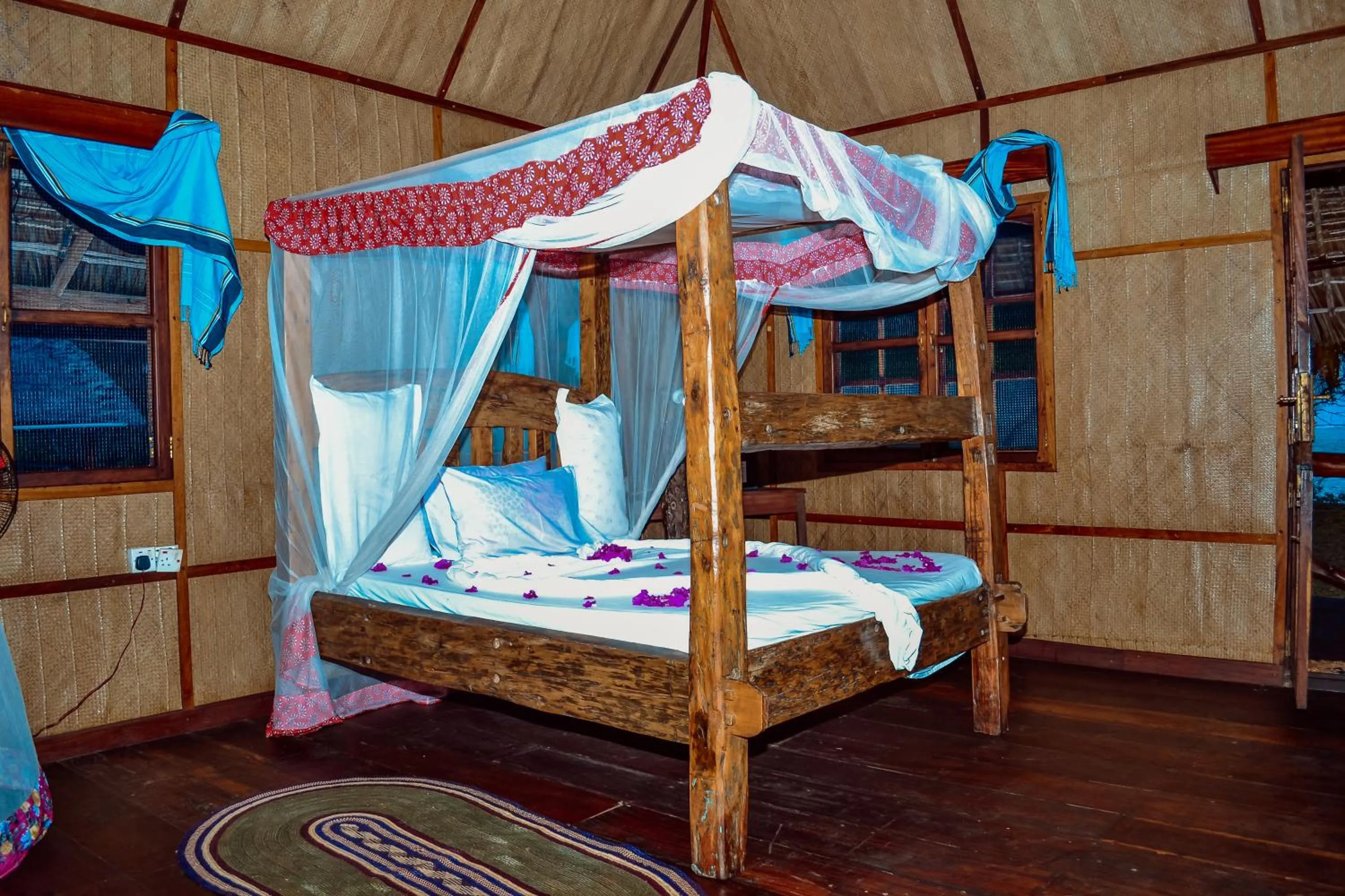 Bed in Pemba Eco Lodge