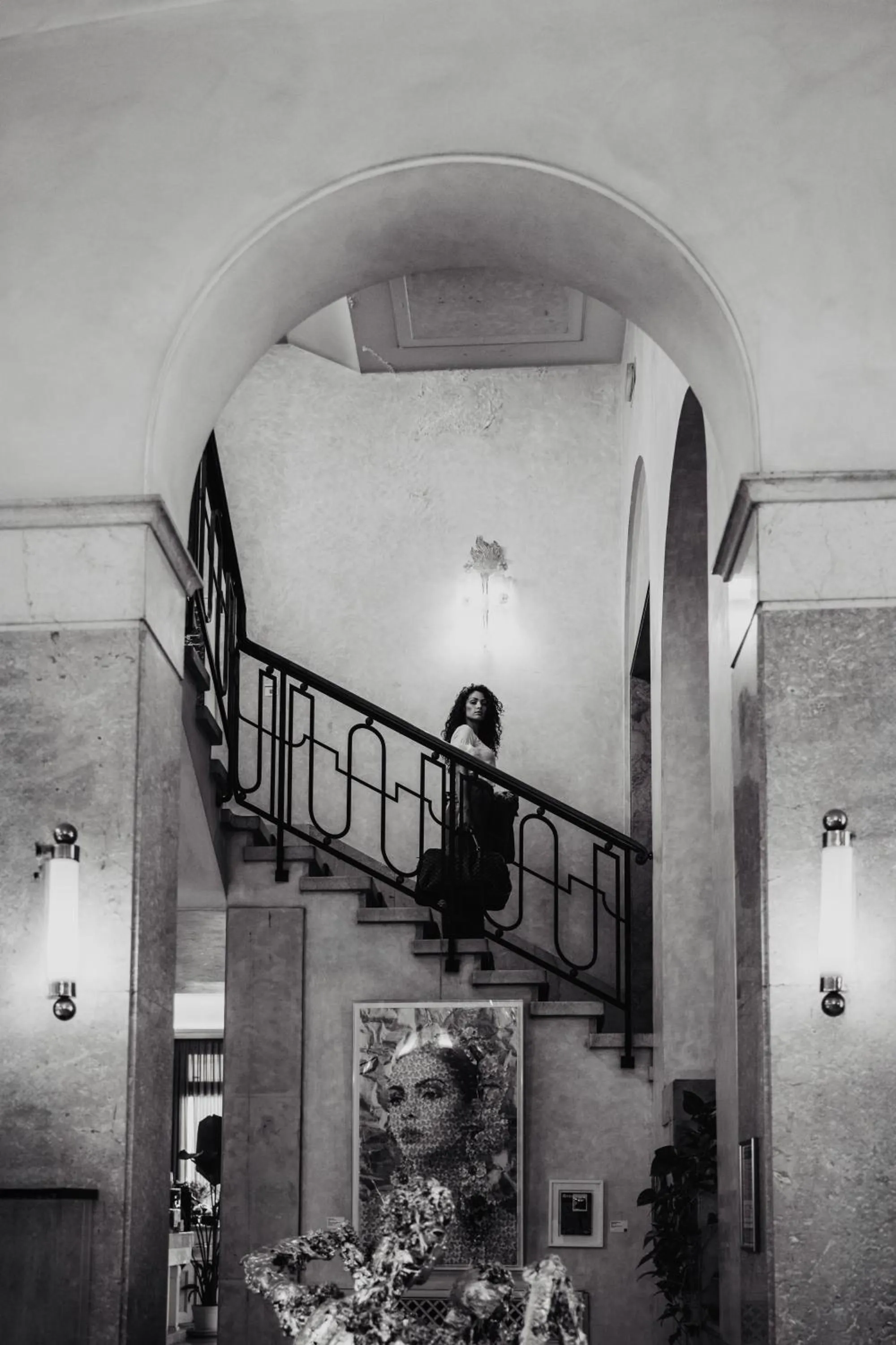 Communal lounge/ TV room in Hotel Vittoria