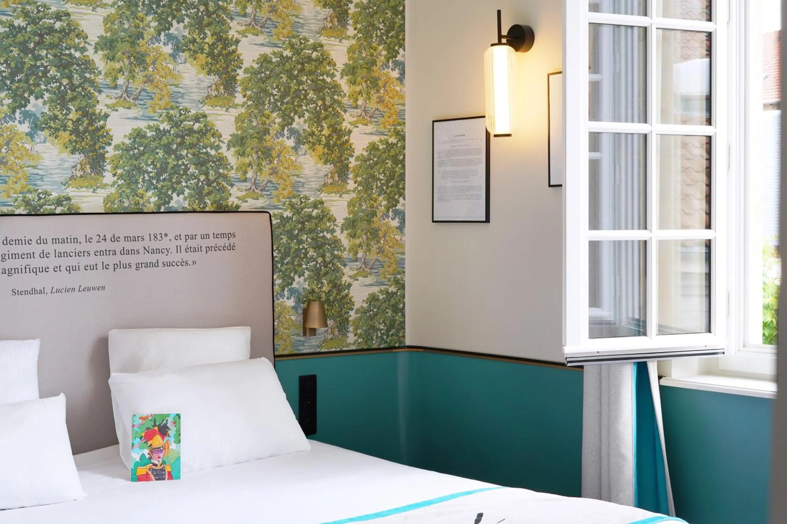 Bedroom, Bed in Hôtel Littéraire Stendhal et Spa