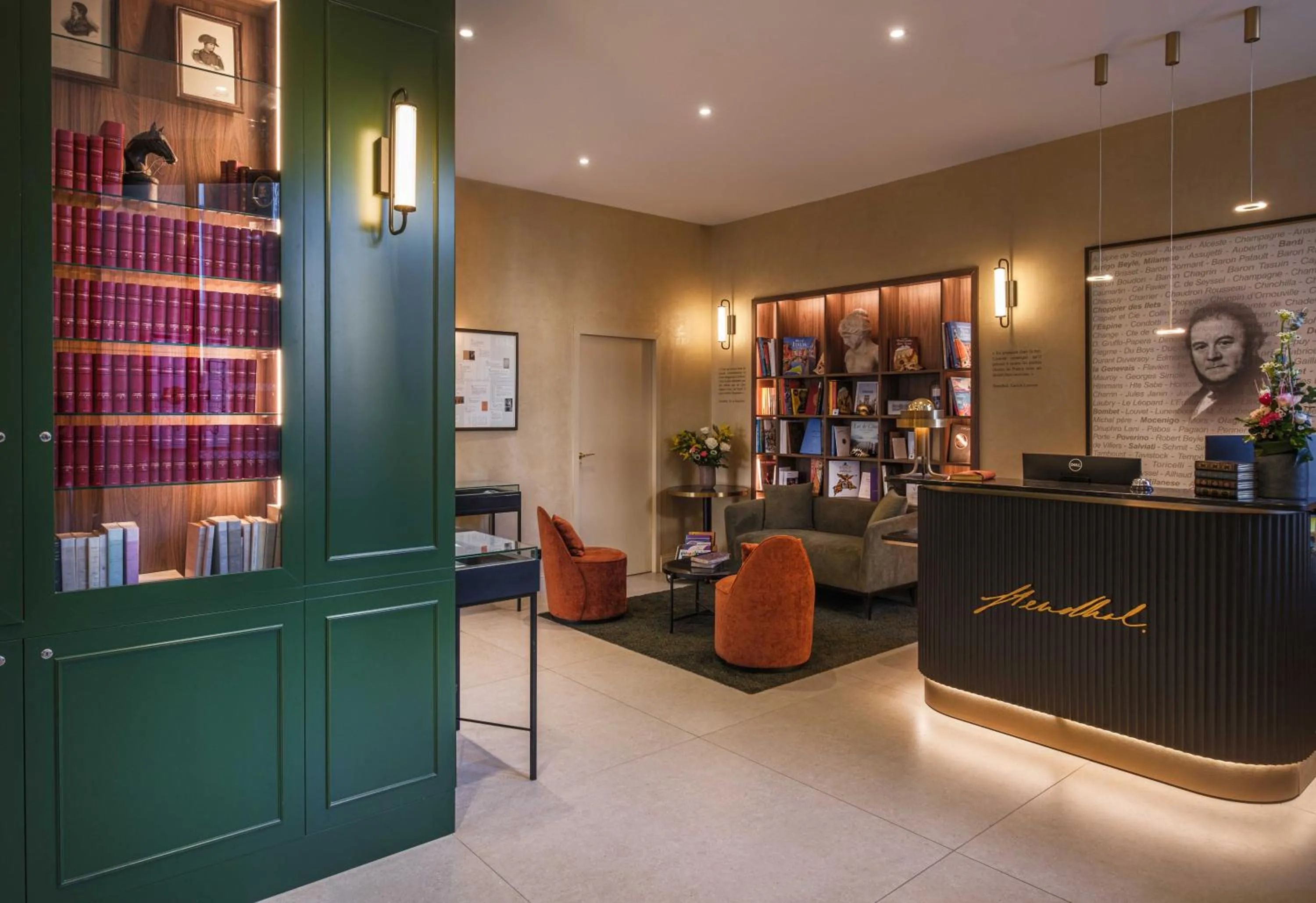 Lobby or reception in Hôtel Littéraire Stendhal et Spa