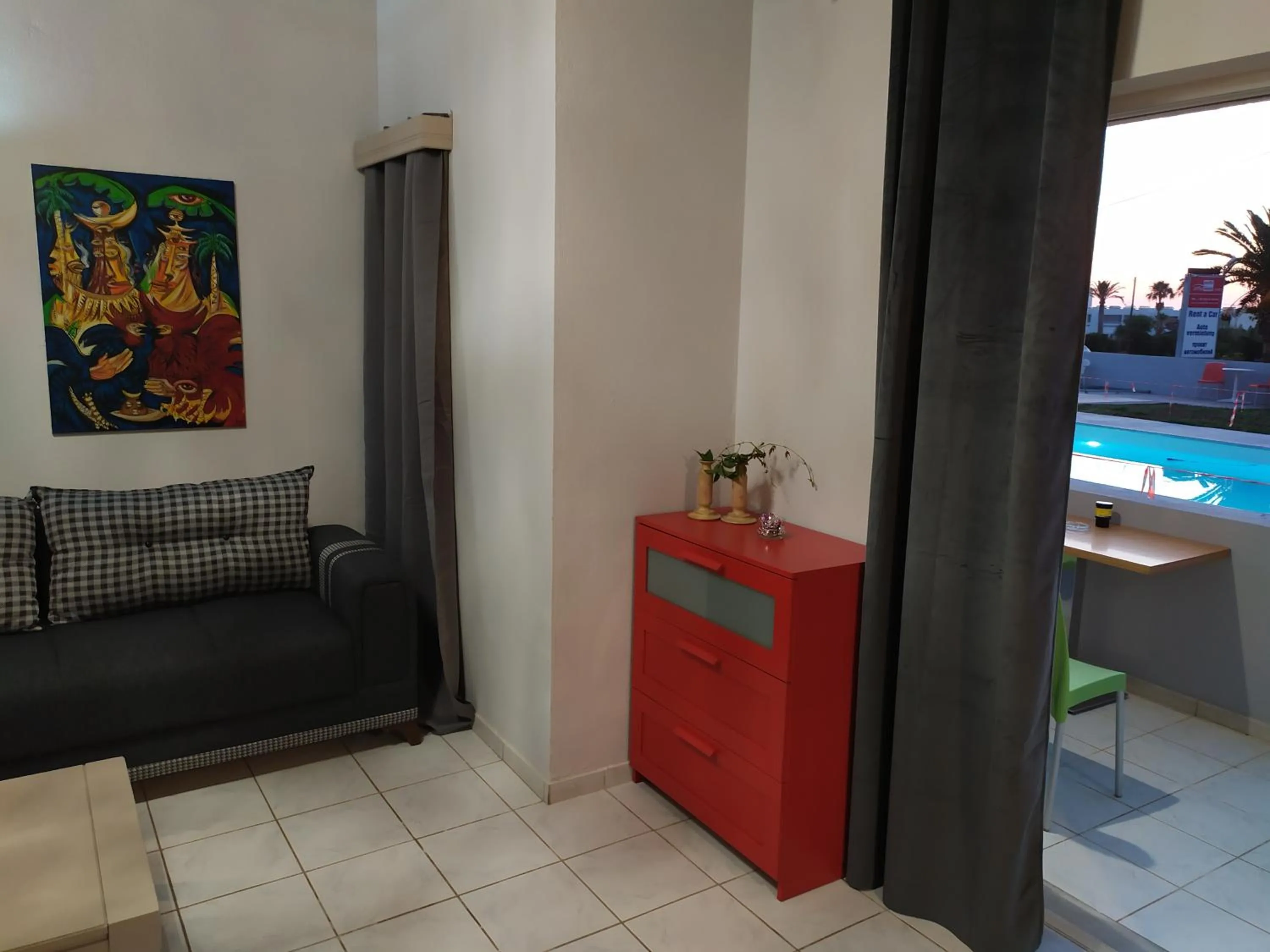 Seating area in Banana Moon