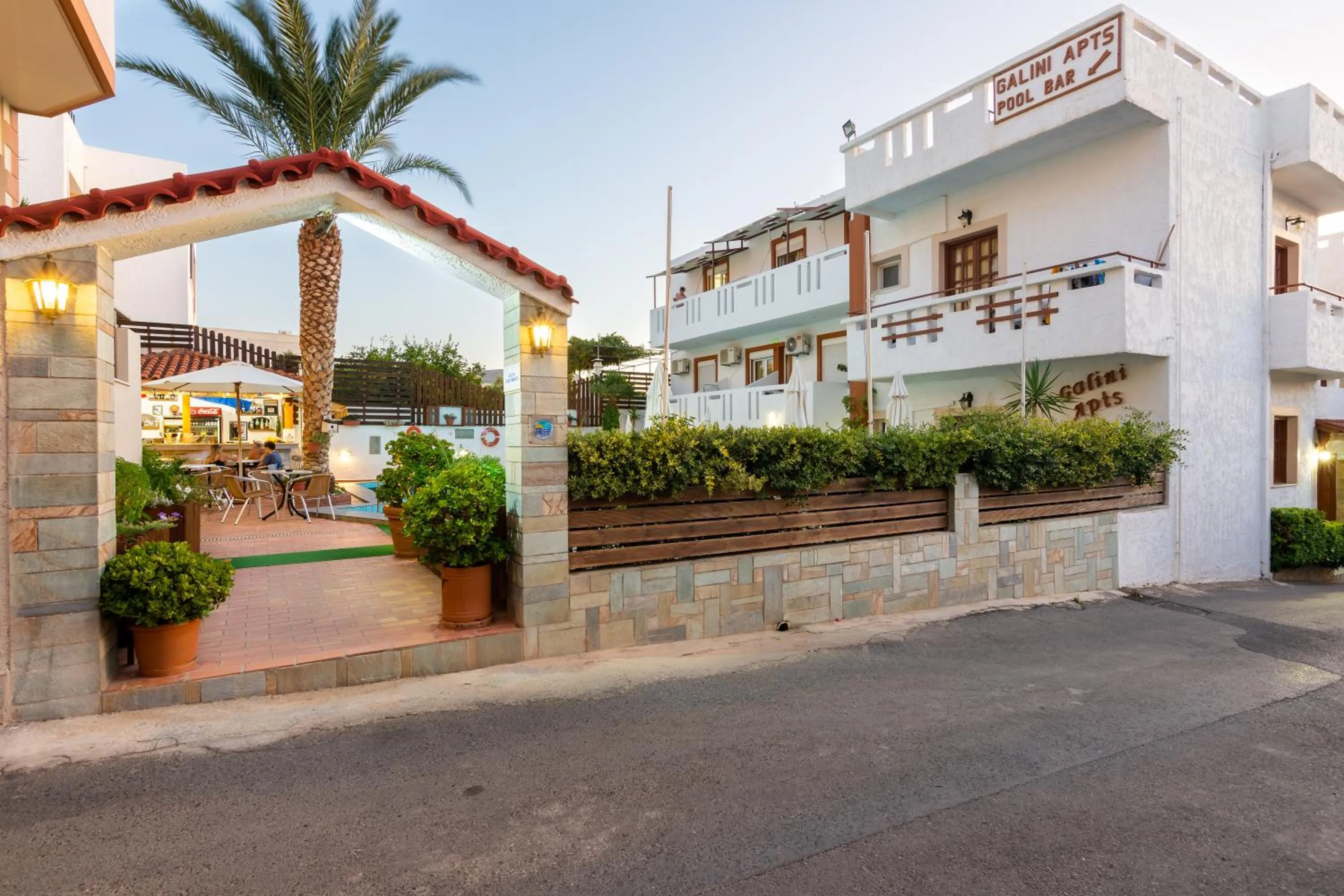 Facade/entrance in Galini Apartments