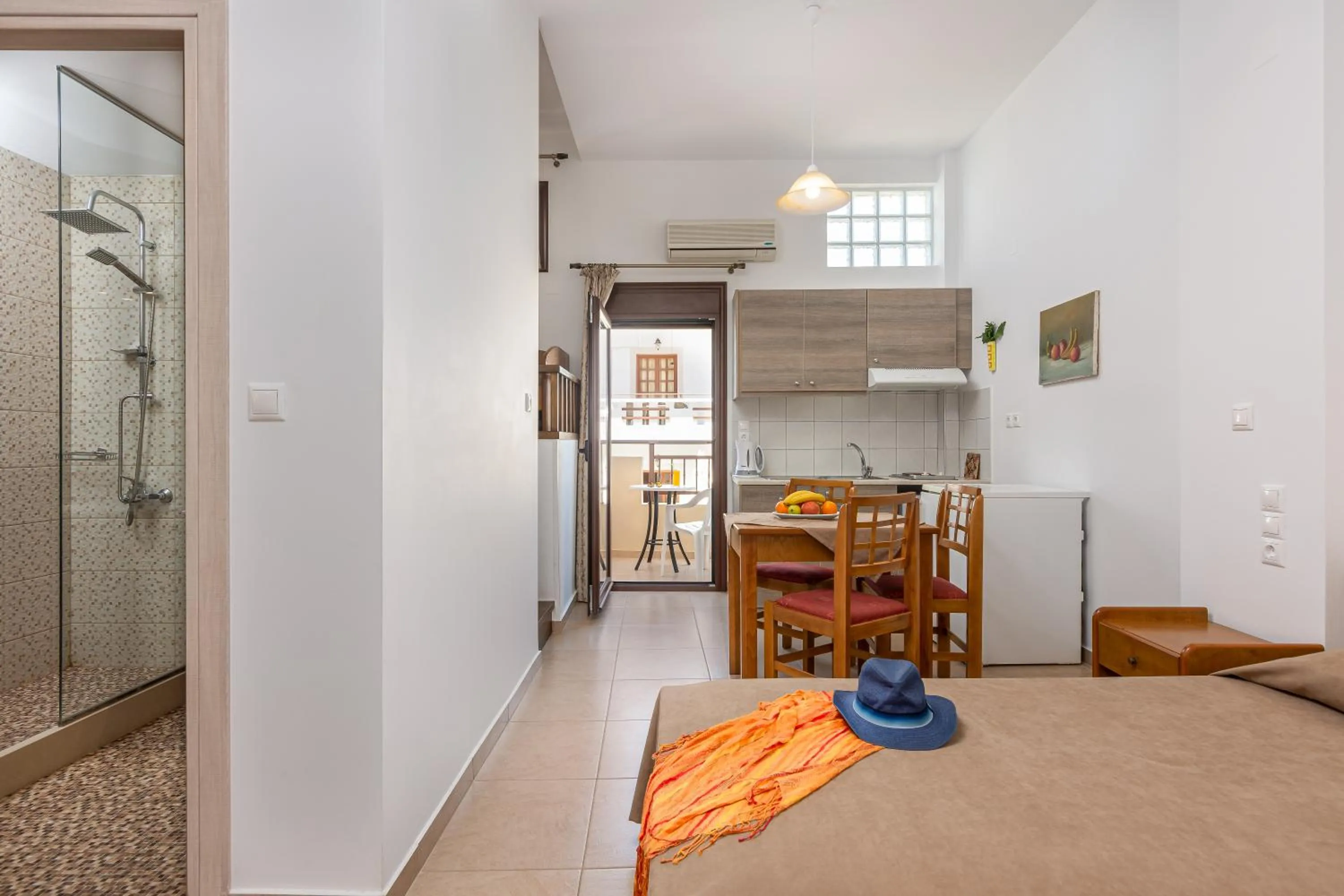 Bedroom in Galini Apartments