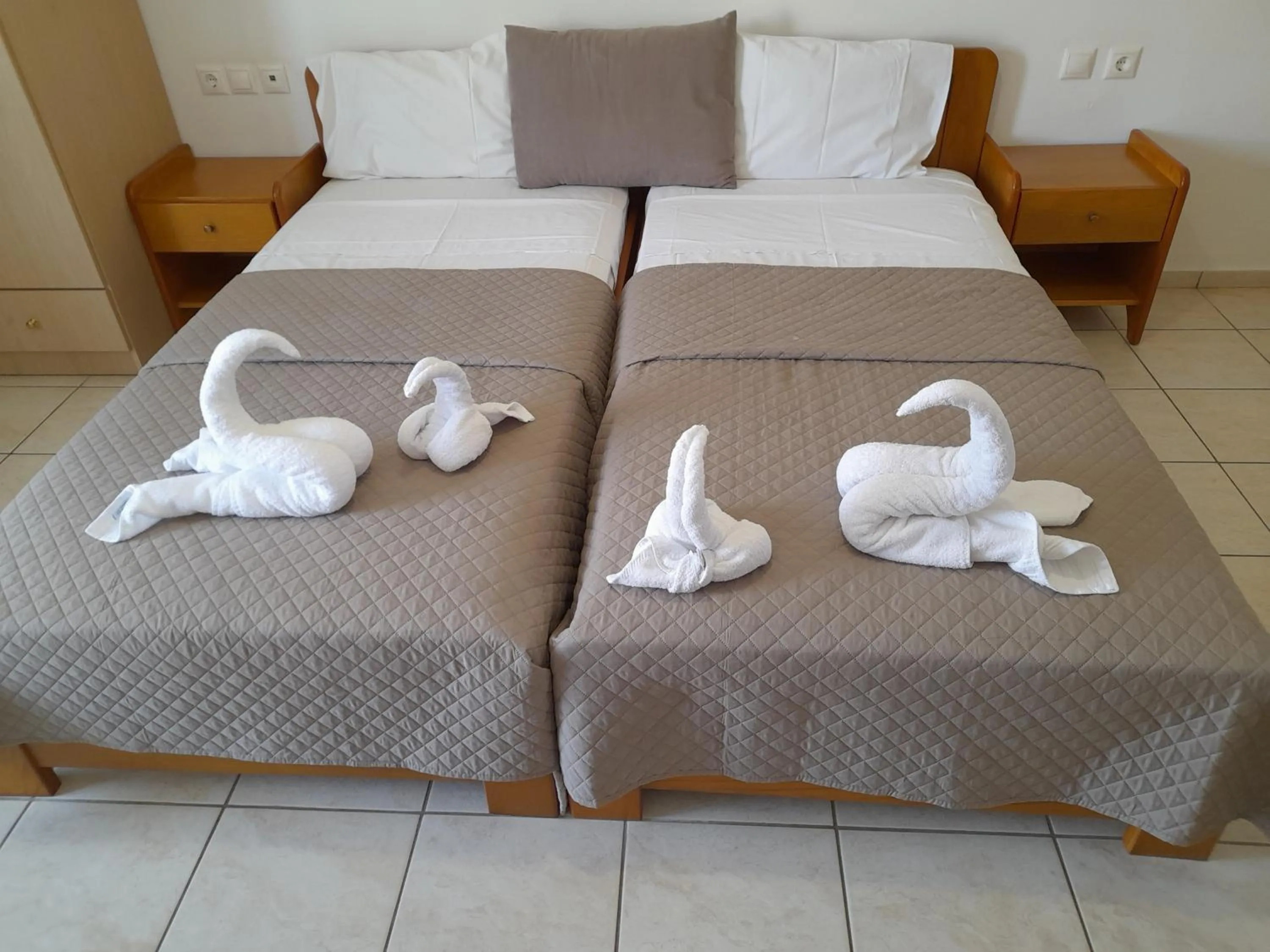 Bed in Galini Apartments