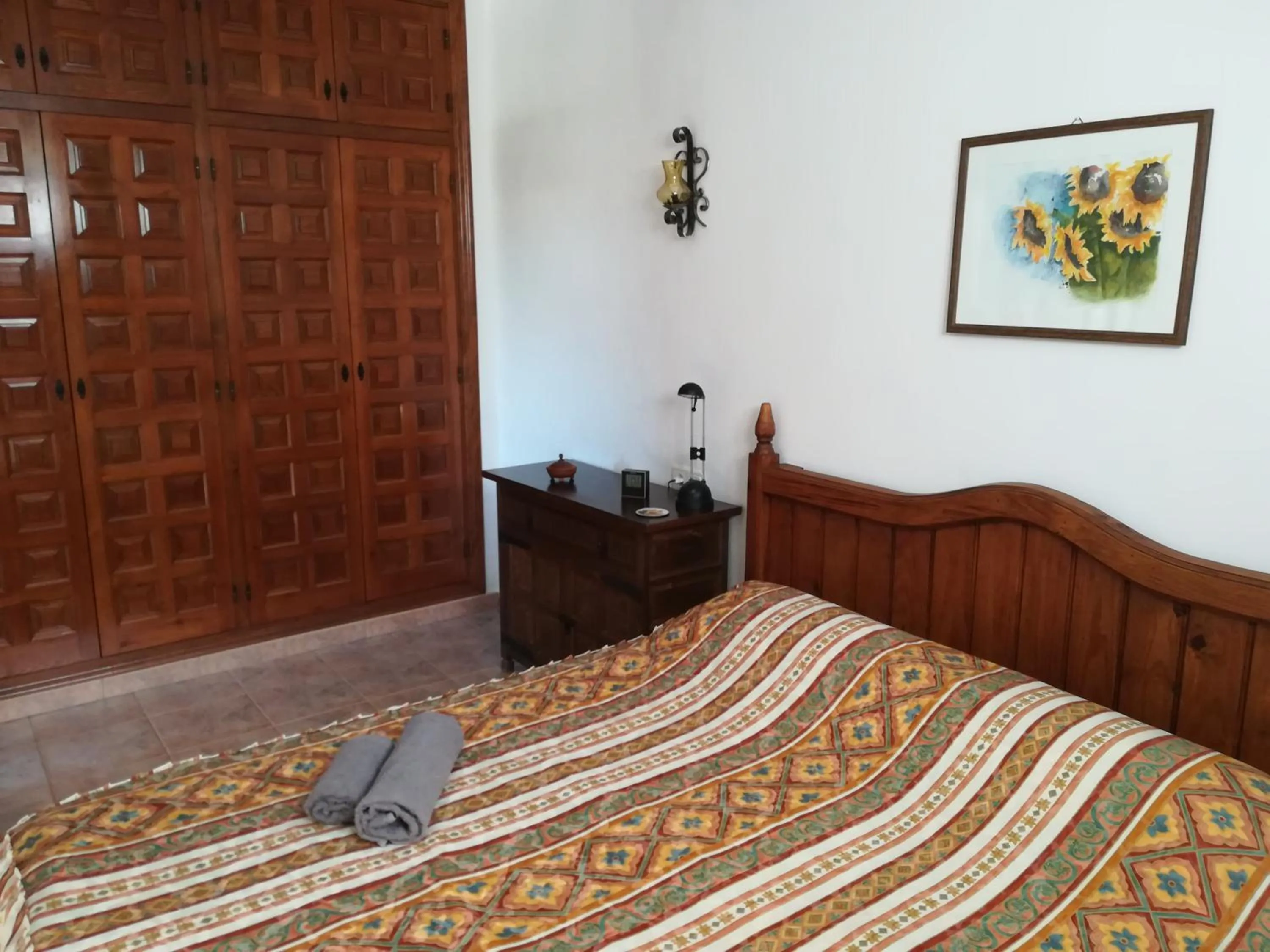 Bed in FerienwohnungMoraira
