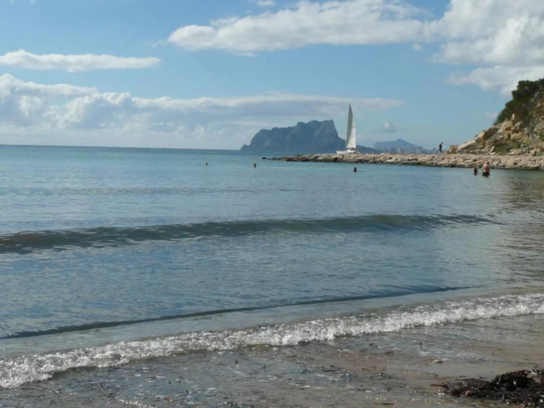 Beach in FerienwohnungMoraira