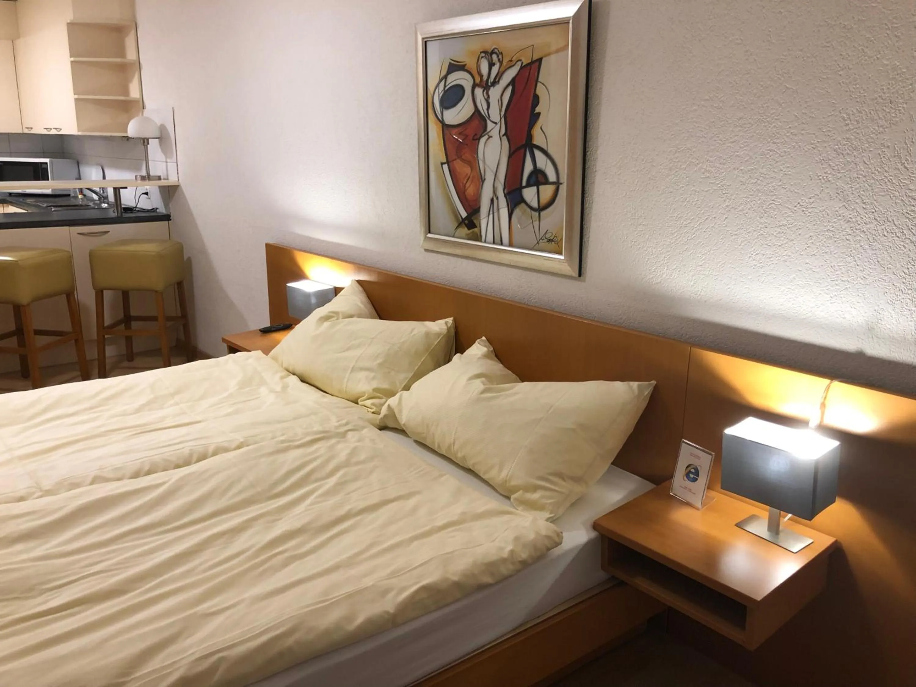 Decorative detail, Bed in SASS APARTHOTEL