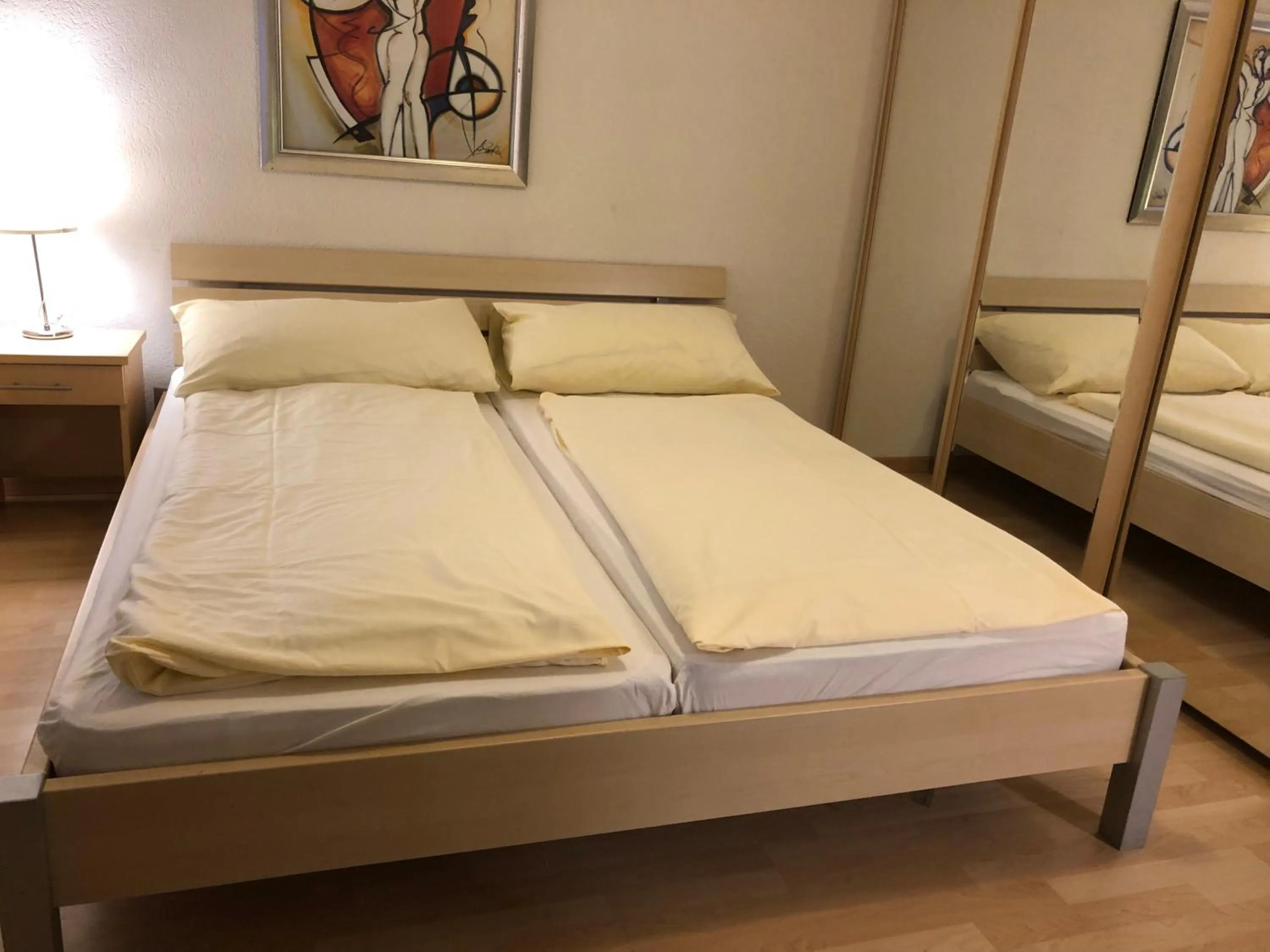 Bed in SASS APARTHOTEL