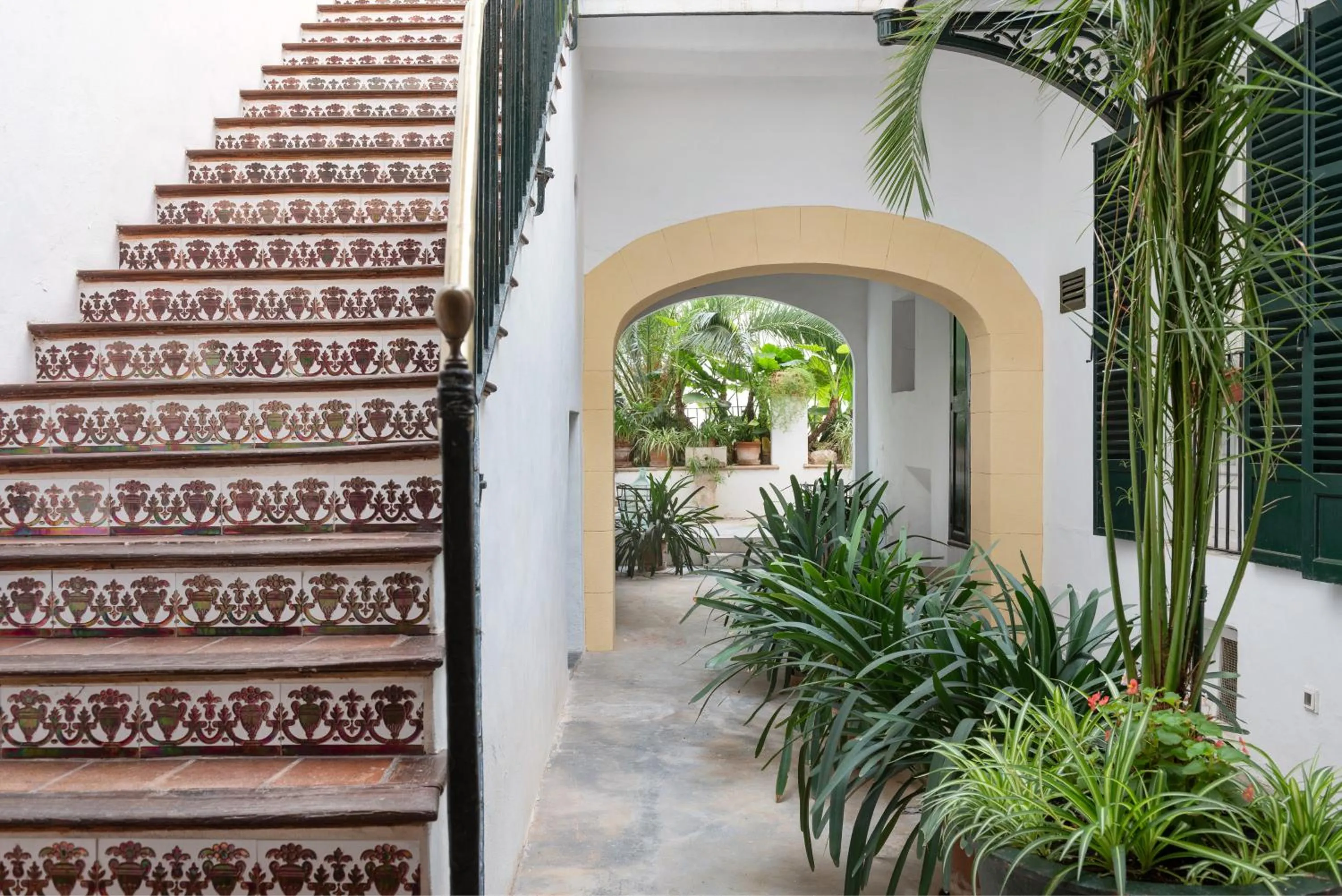 Patio in Hostal Pons