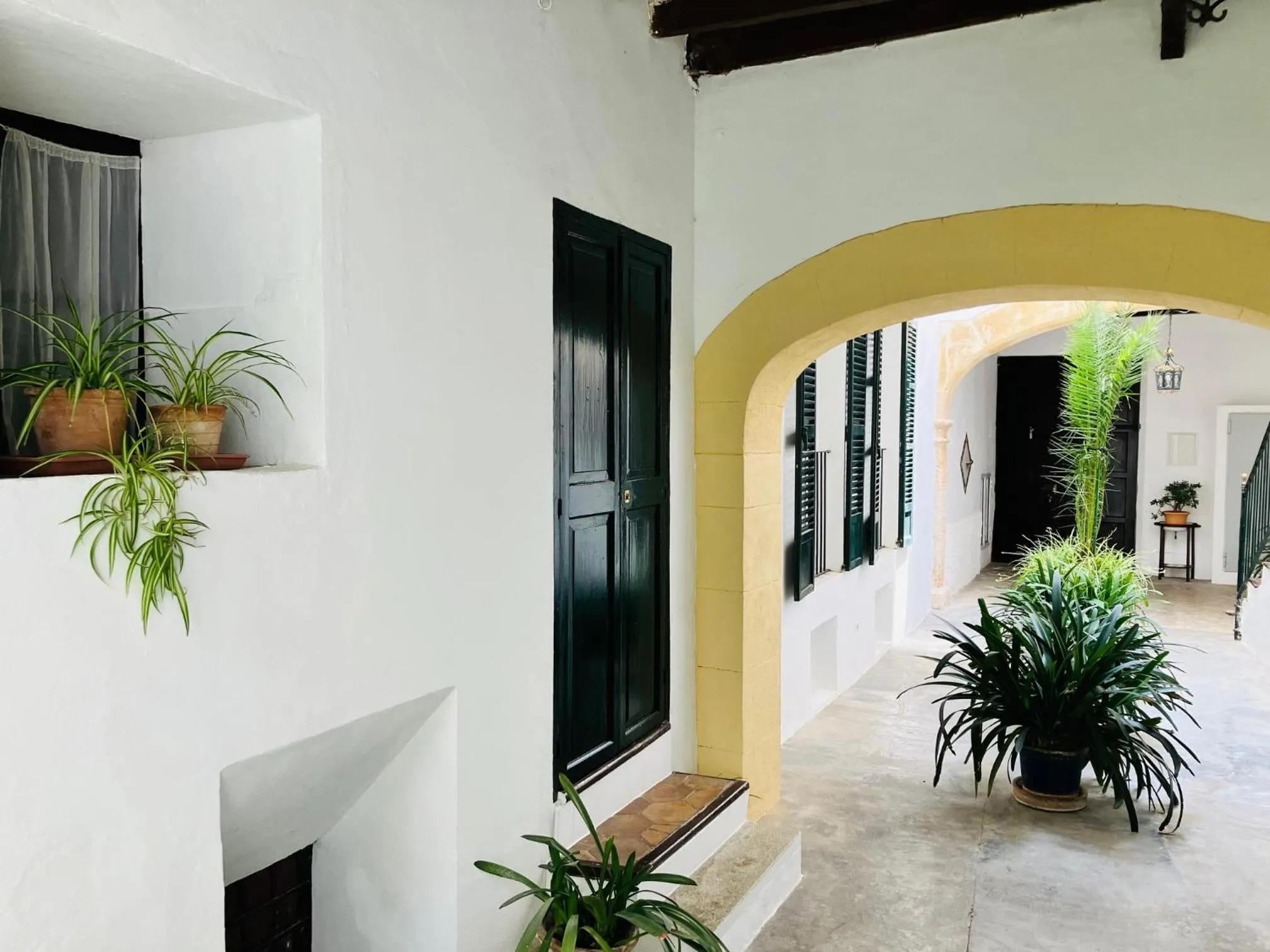 Patio in Hostal Pons