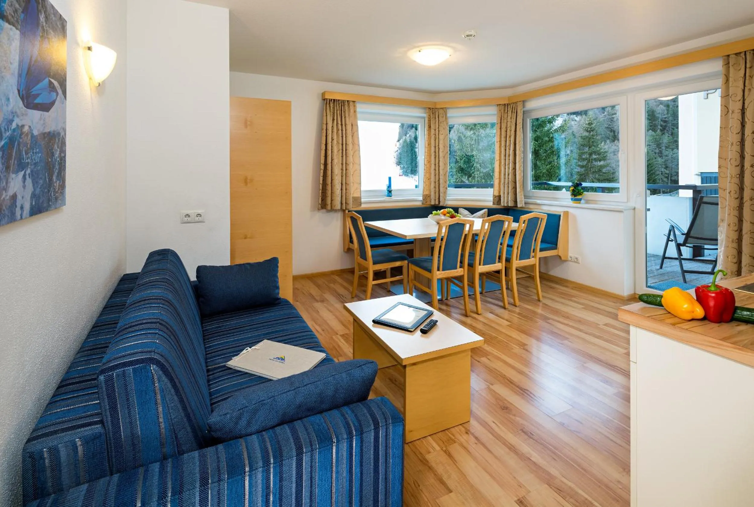 Seating area in Aparthotel Alpendiamant Serfaus Wachter GmbH