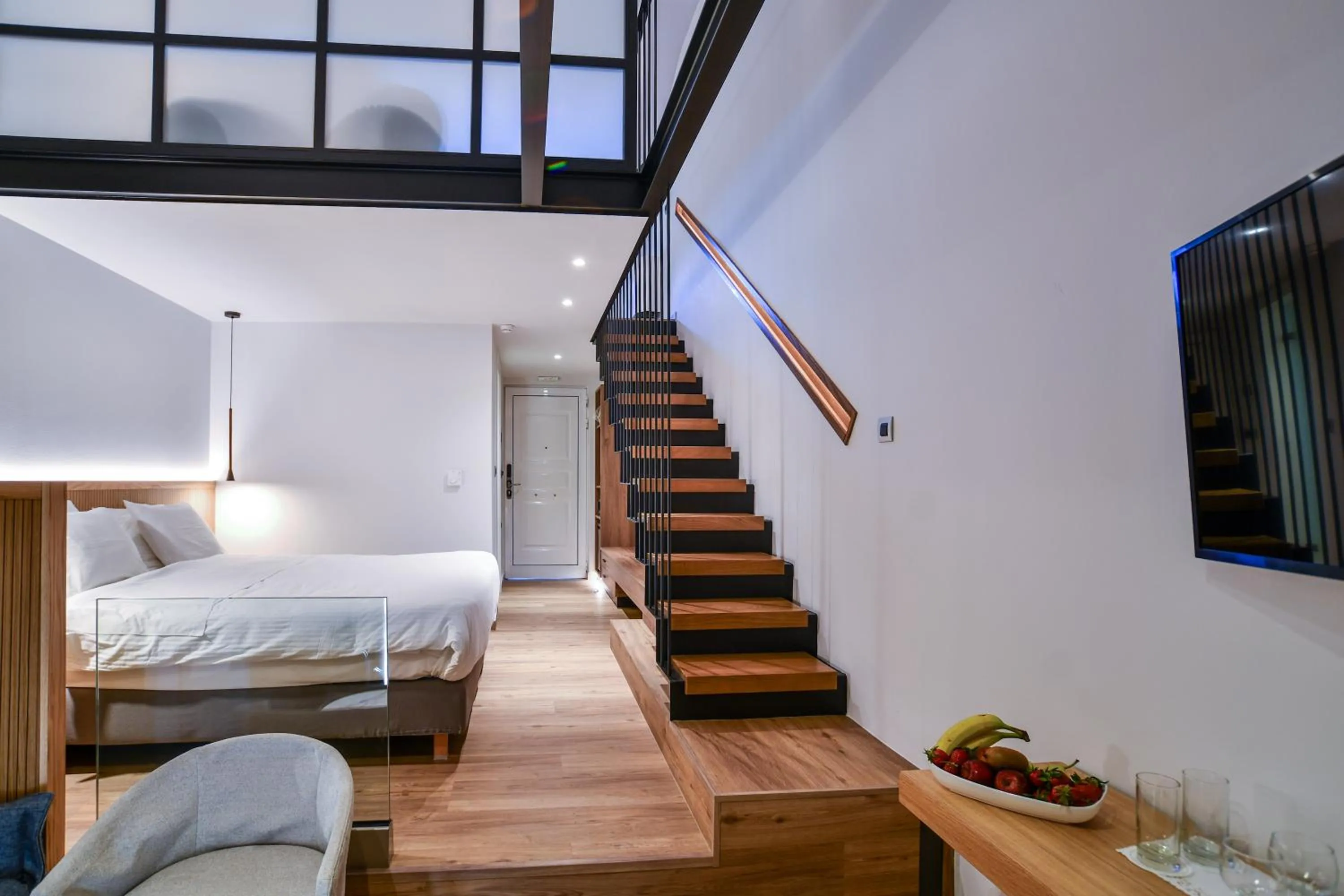 Bed in Olympion Asty Hotel