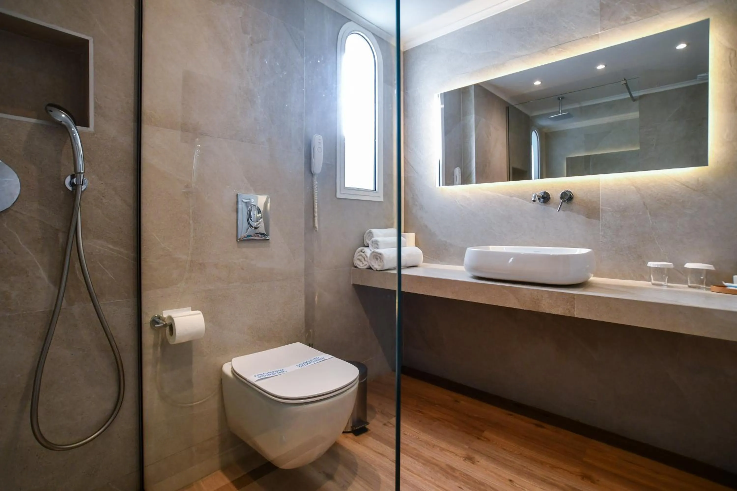 Shower in Olympion Asty Hotel