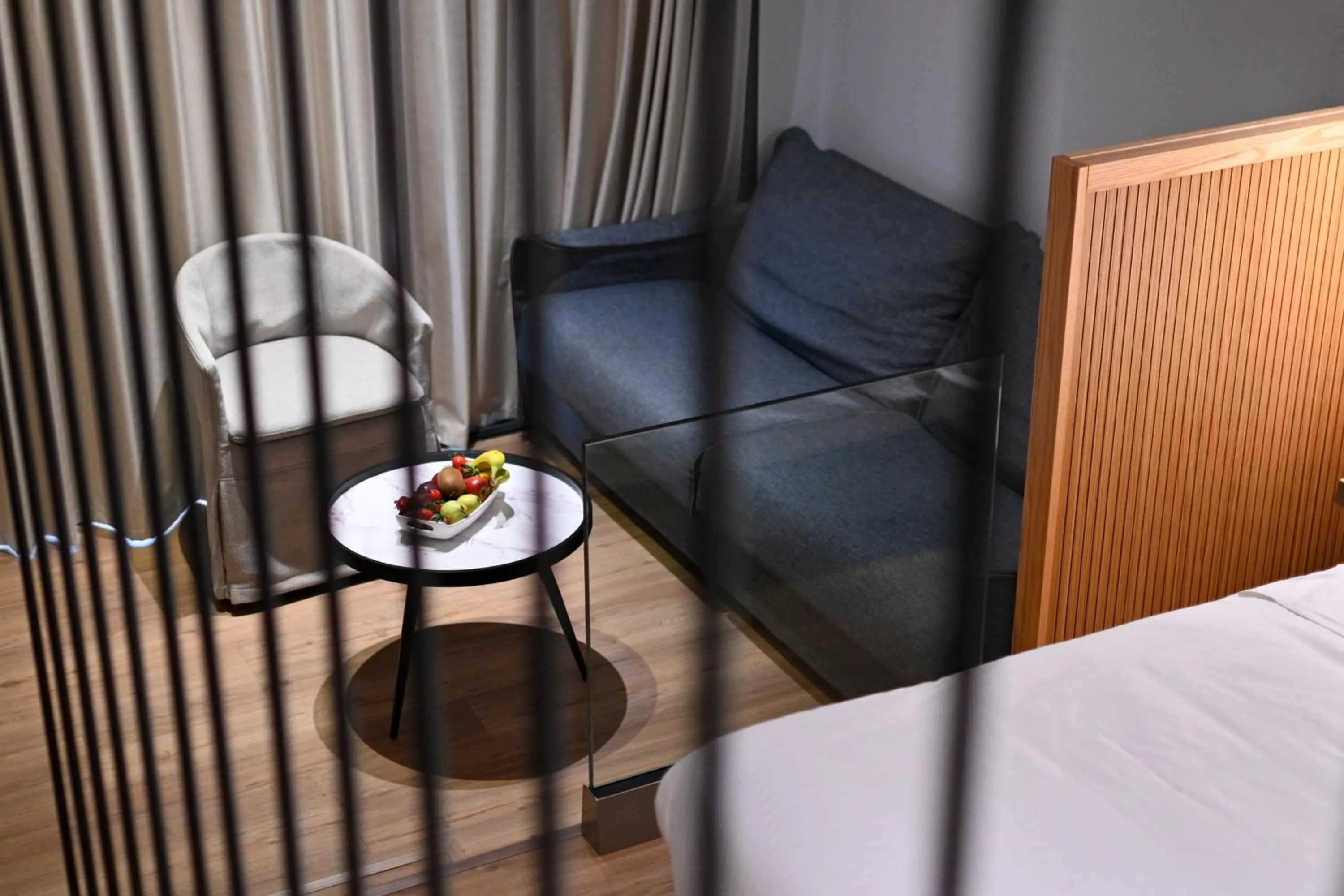Bed in Olympion Asty Hotel