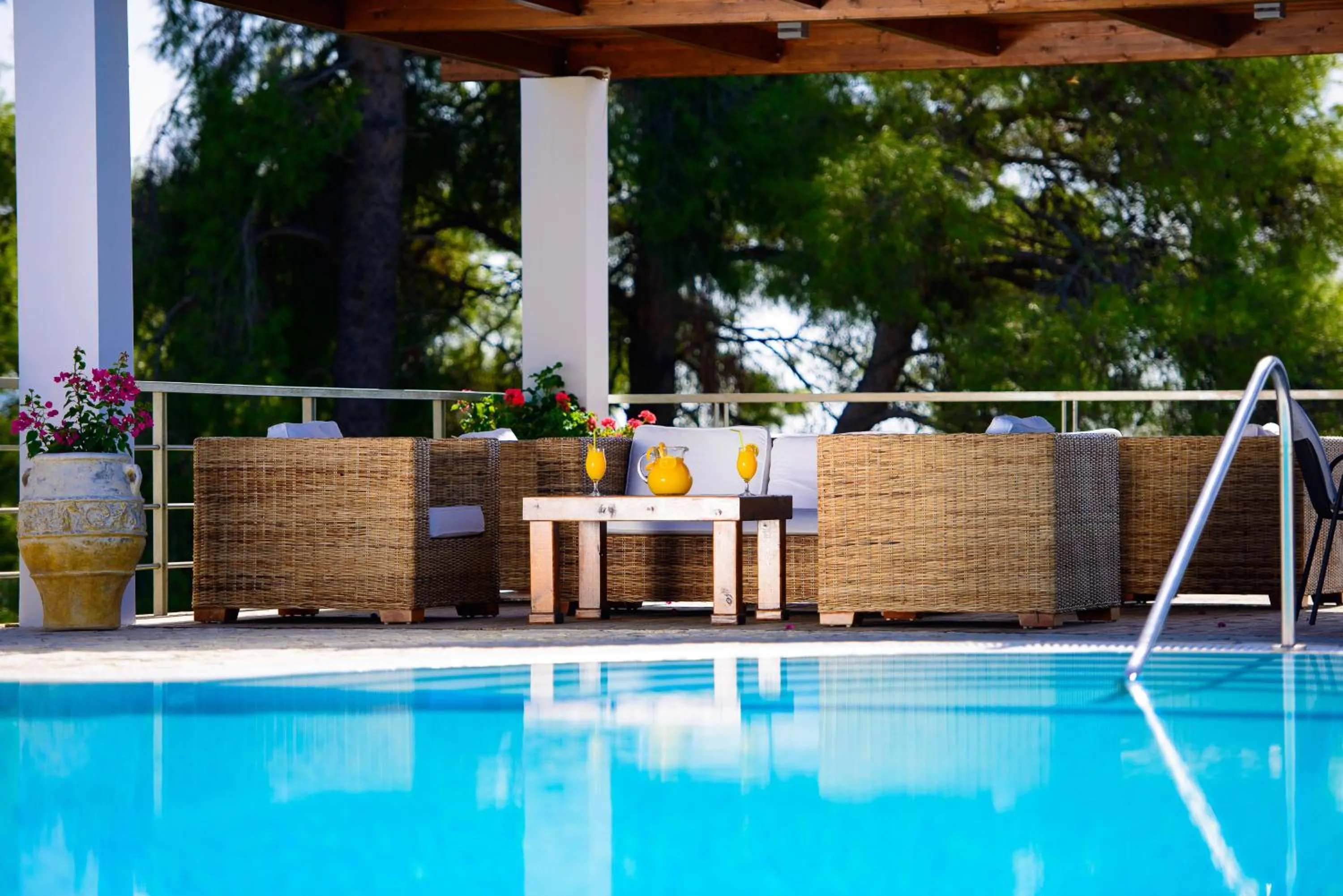 Patio in Olympion Asty Hotel