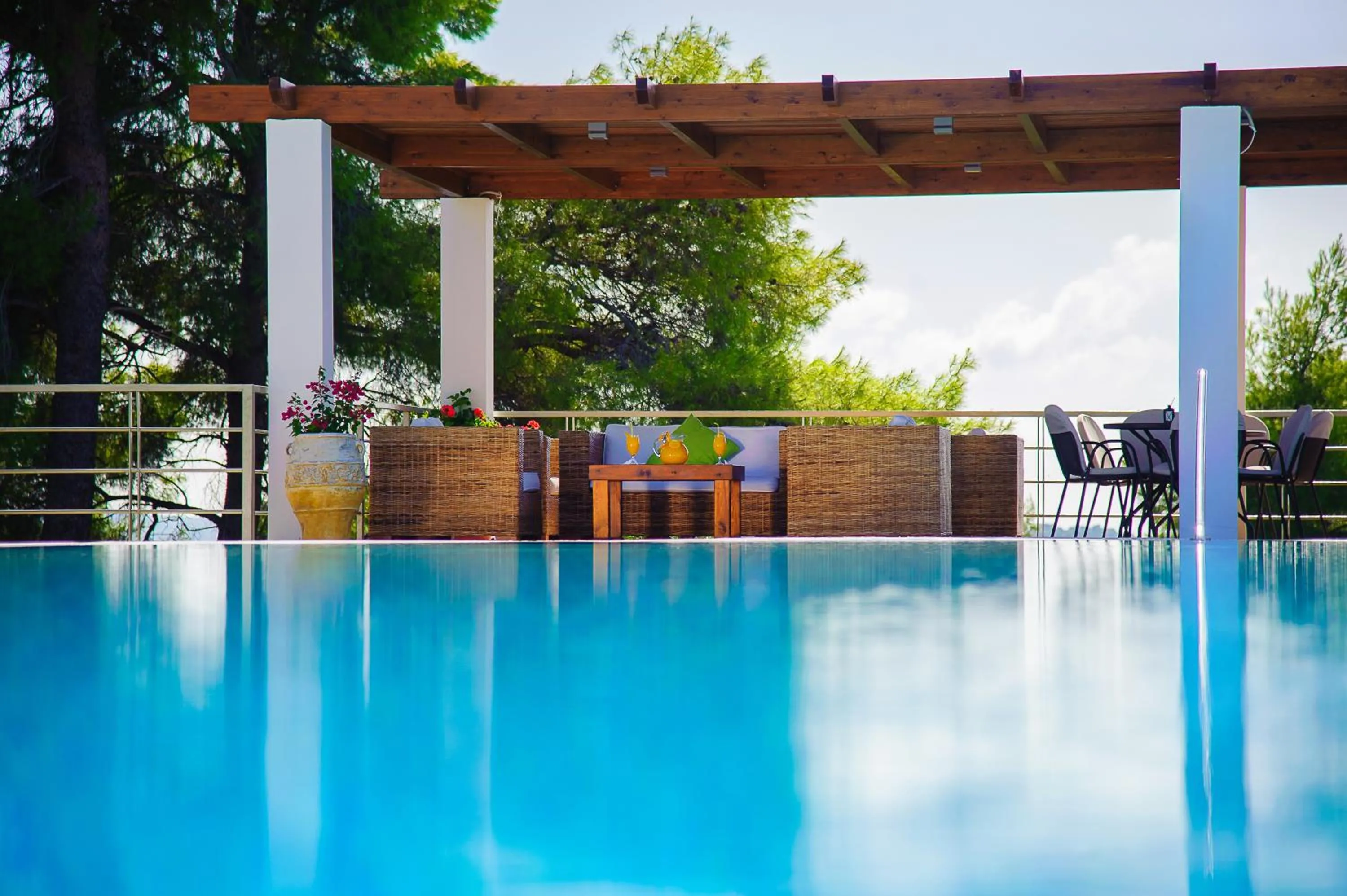 Patio in Olympion Asty Hotel