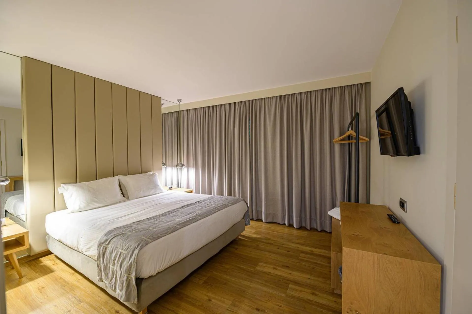 Bed in Olympion Asty Hotel