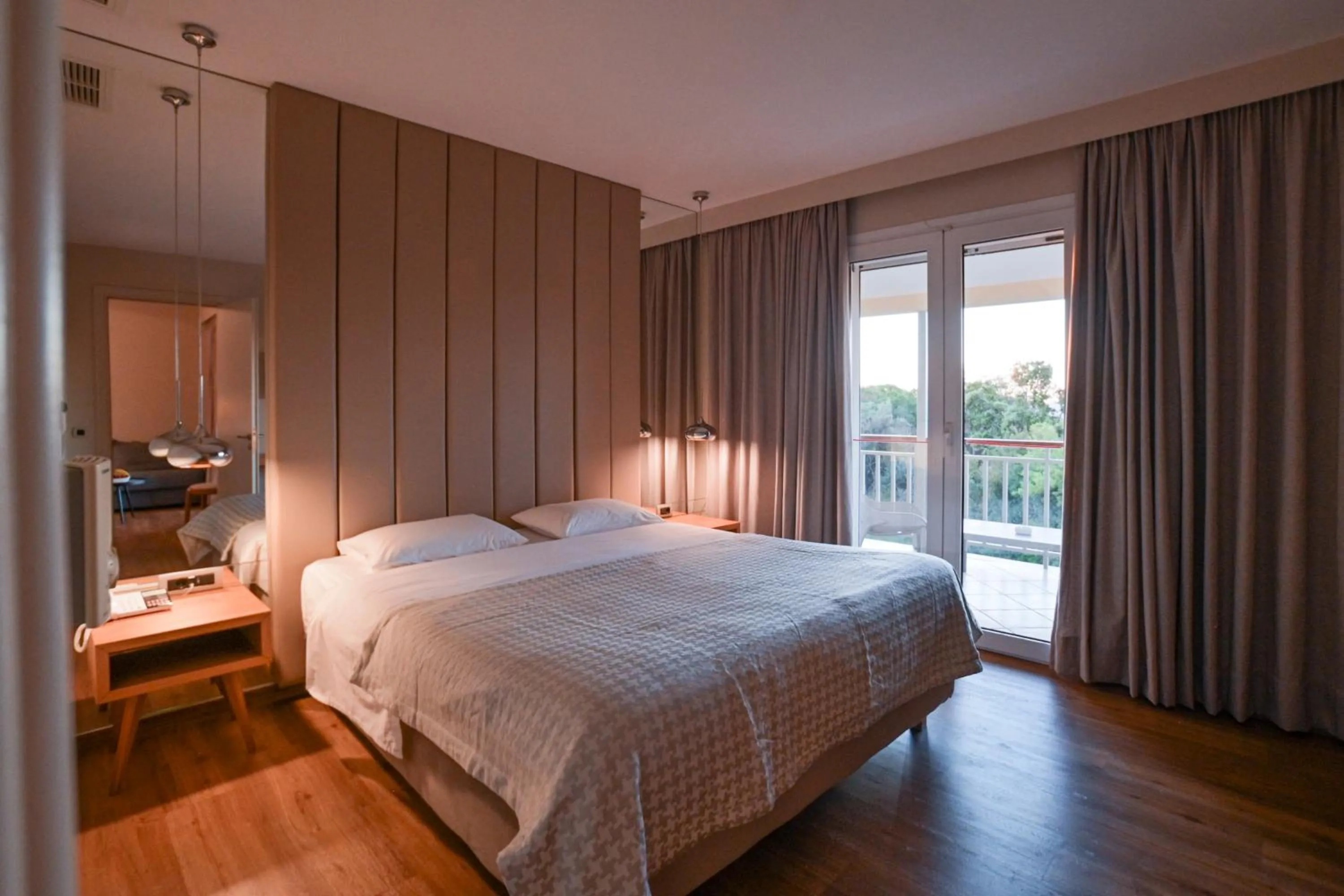 Bed in Olympion Asty Hotel
