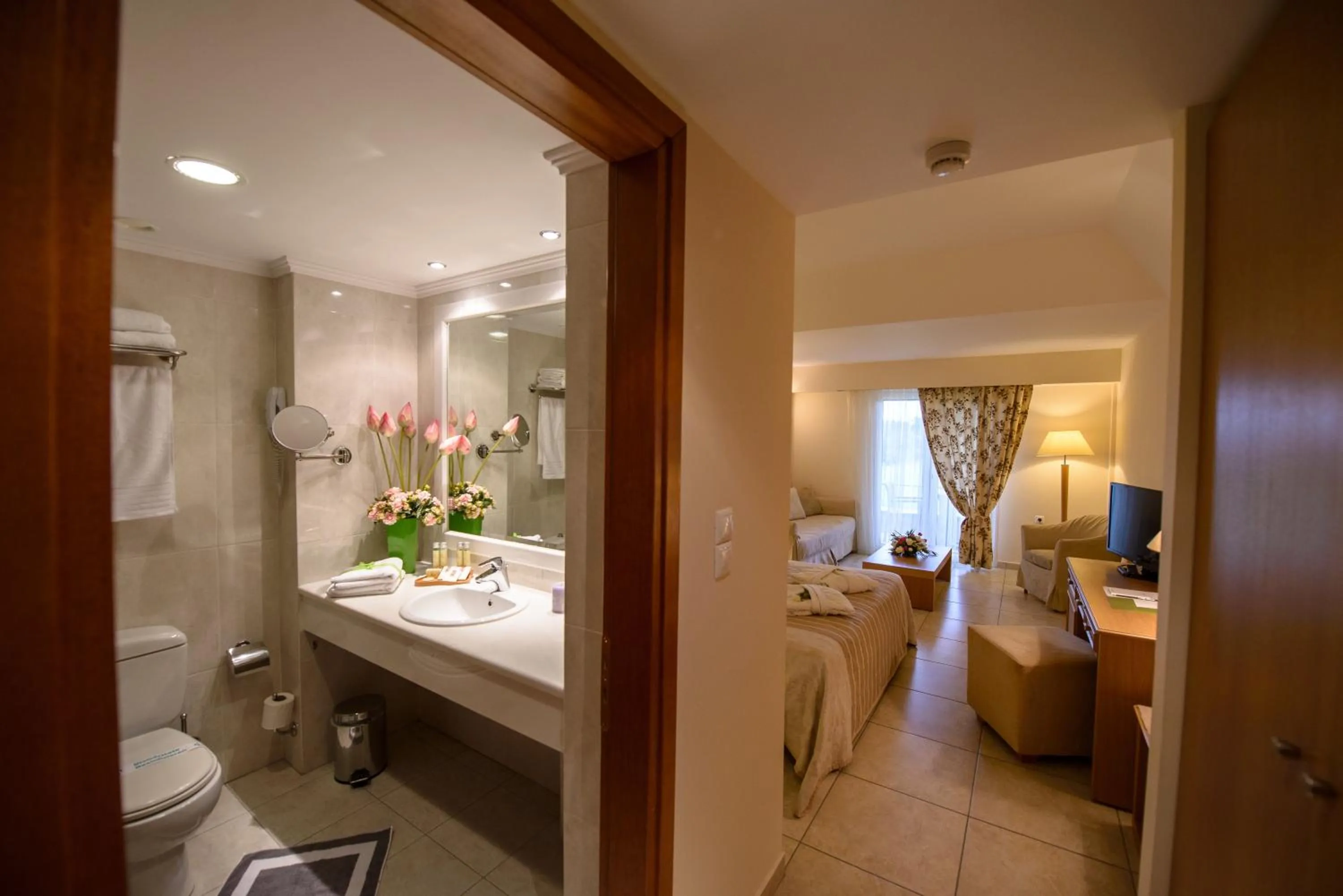 Toilet in Olympion Asty Hotel