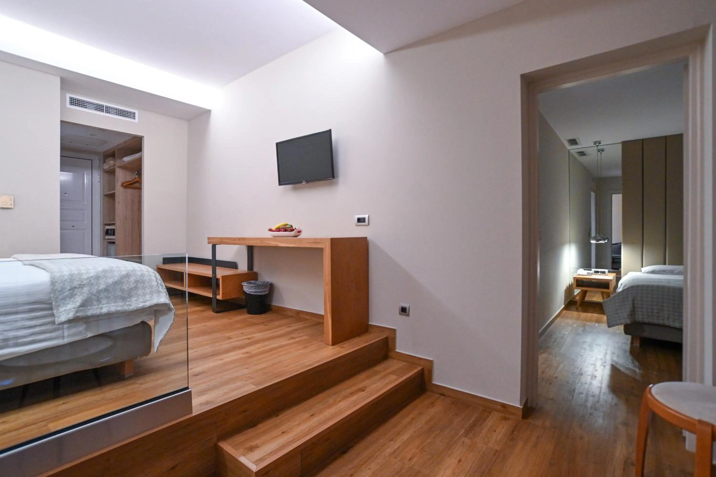 Bed in Olympion Asty Hotel