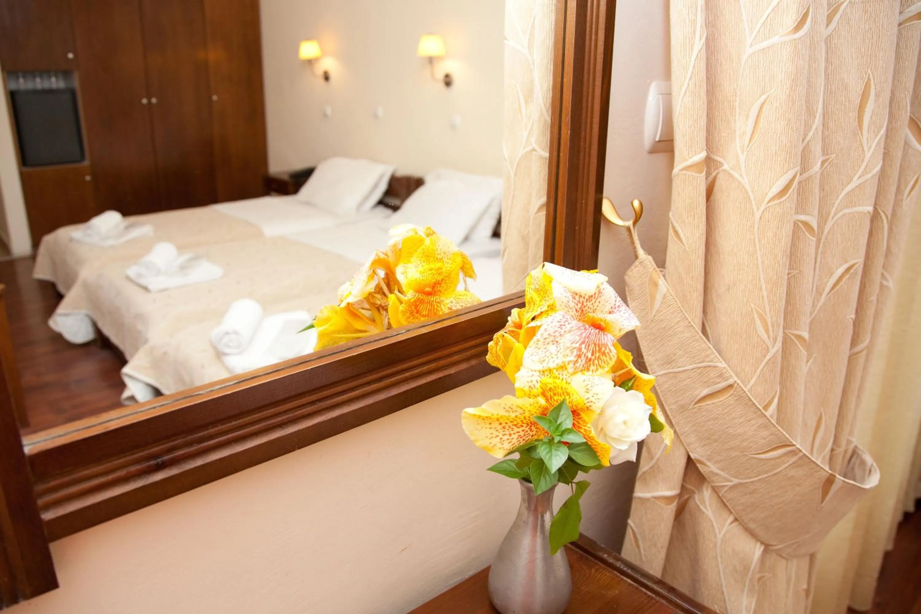 Bed in Akroyali Hotel & Villas