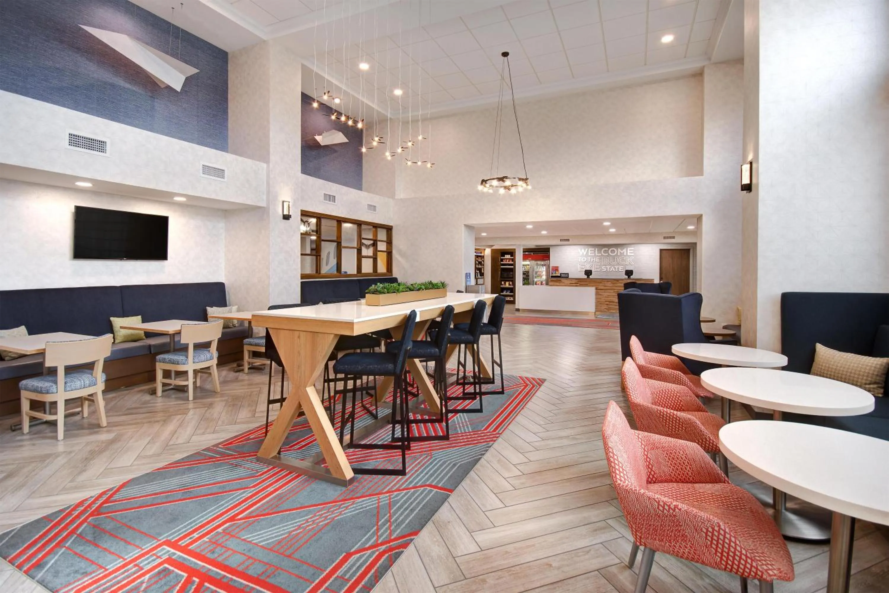 Lobby or reception in Hampton Inn & Suites Dayton-Vandalia