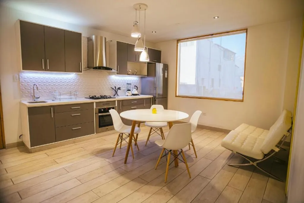 Kitchen or kitchenette in Hotel Tierrasur