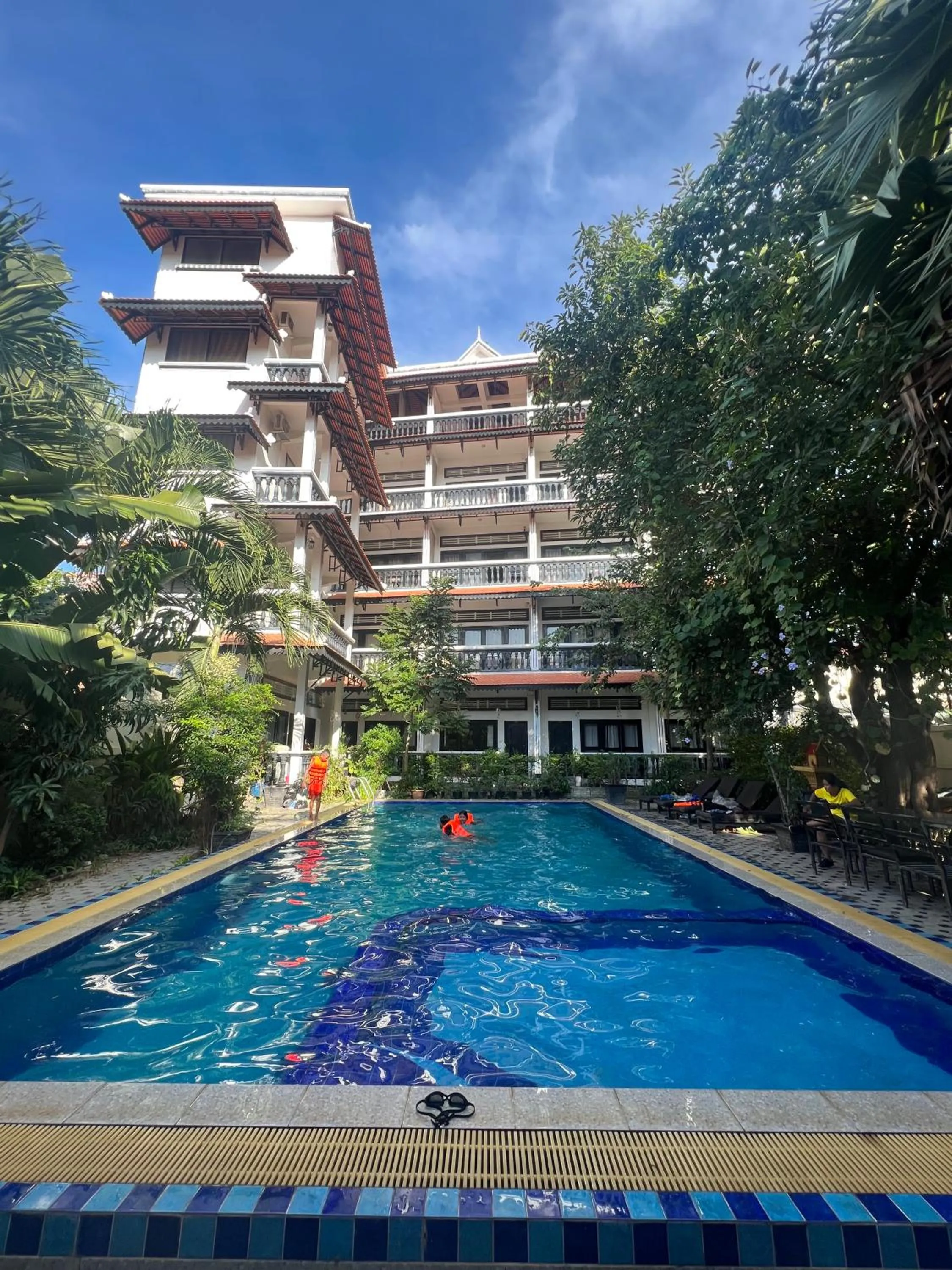 Swimming pool in Sok San Villa