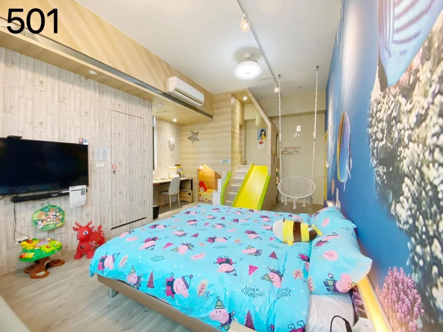 Deluxe Quadruple Room in Wind Natural Parent-child Inn