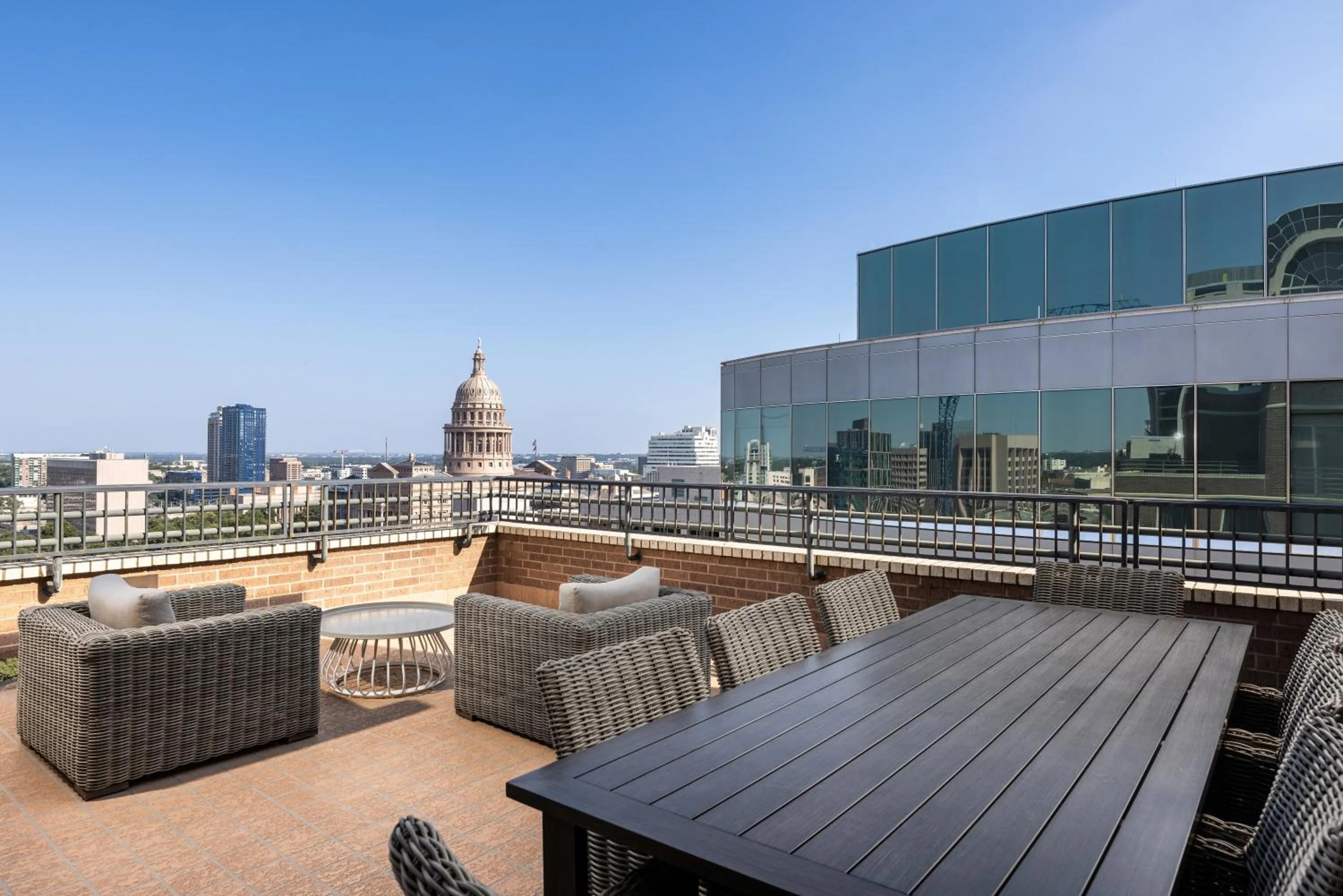 Patio in DoubleTree Suites by Hilton Austin Downtown Capitol