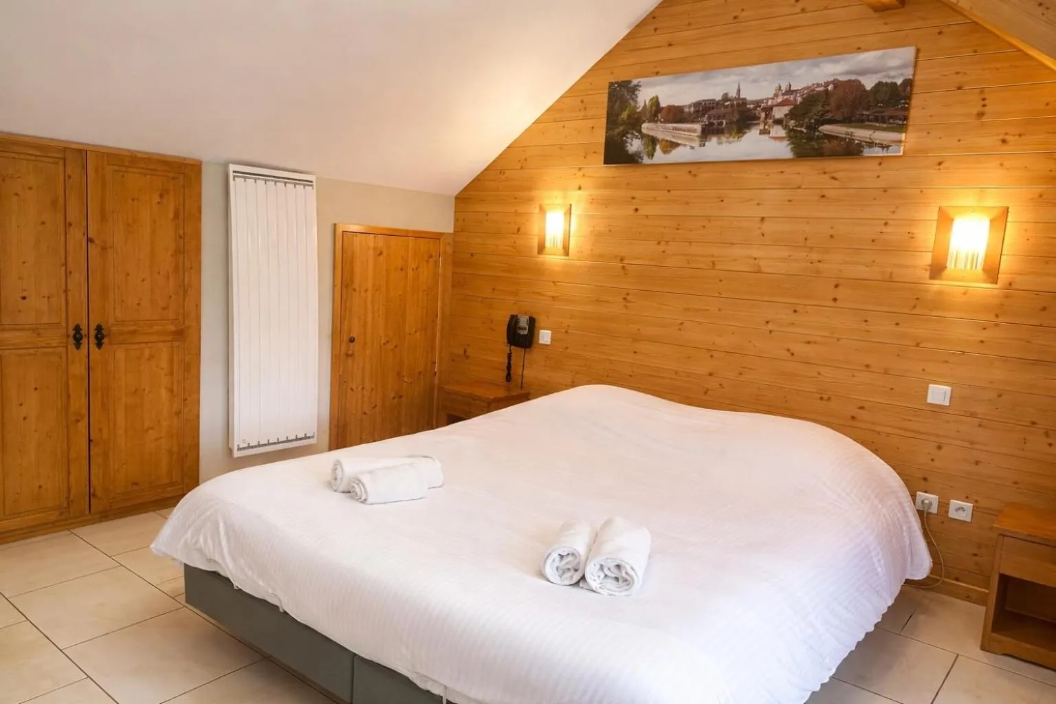 Bedroom, Bed in Hôtel Résidence La Maison par Les Pins Sylvestres Amnéville les Thermes