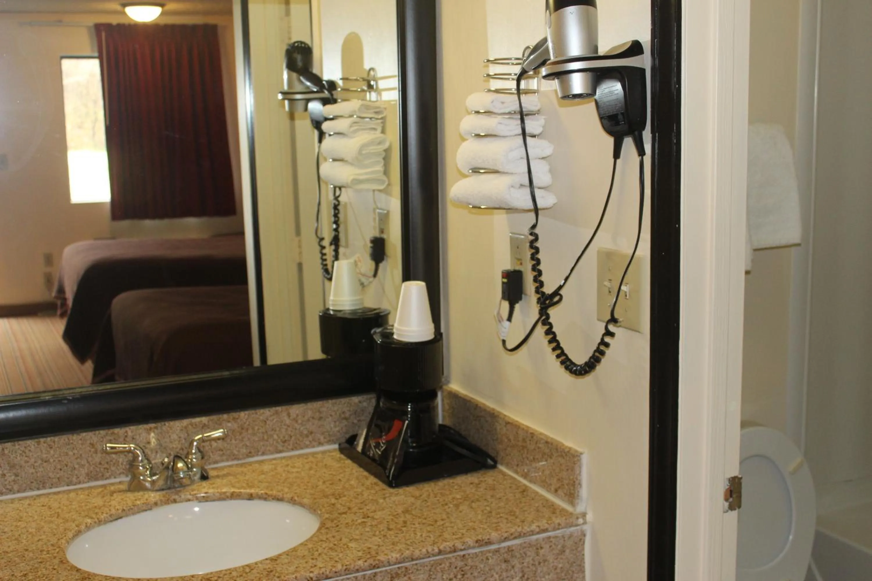 Shower in Americas Best Value Inn - Fredericksburg North