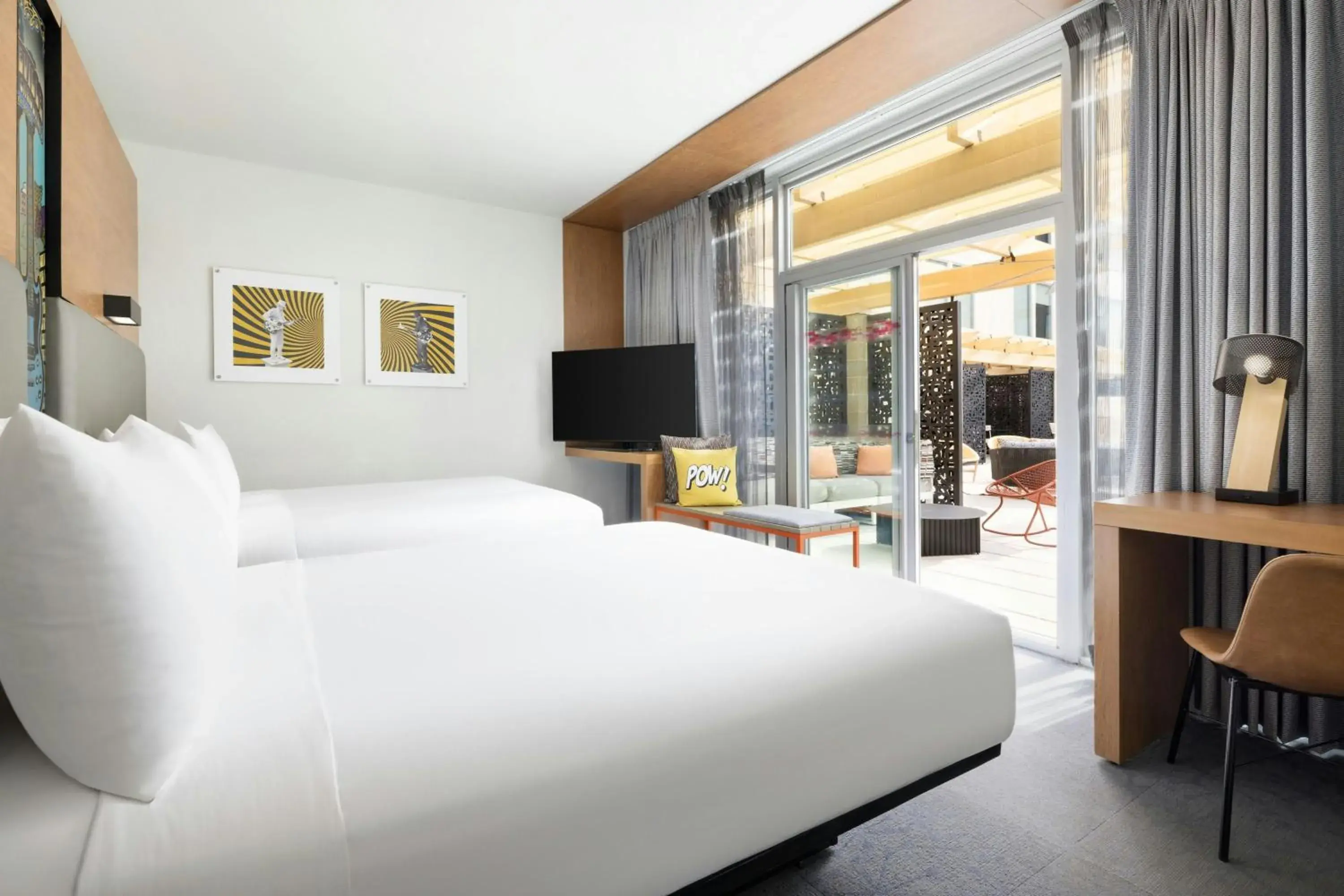 Queen Room with Two Queen Beds with Mountain view, Pool access, Poolside in Aloft Asheville Downtown Queen Room with Two Queen Beds with Mountain view, Pool access, Poolside in Aloft Asheville Downtown