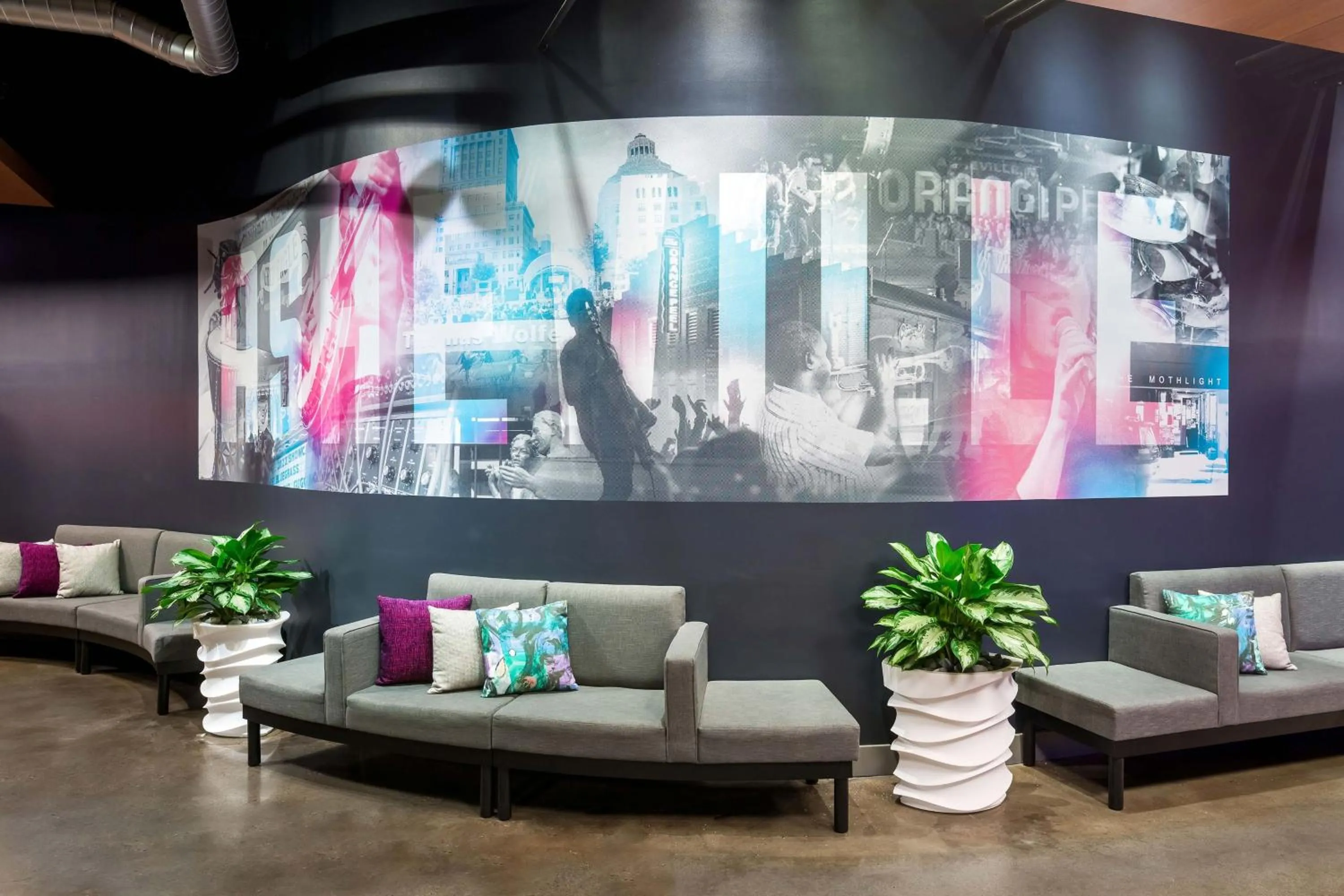 Lobby or reception in Aloft Asheville Downtown