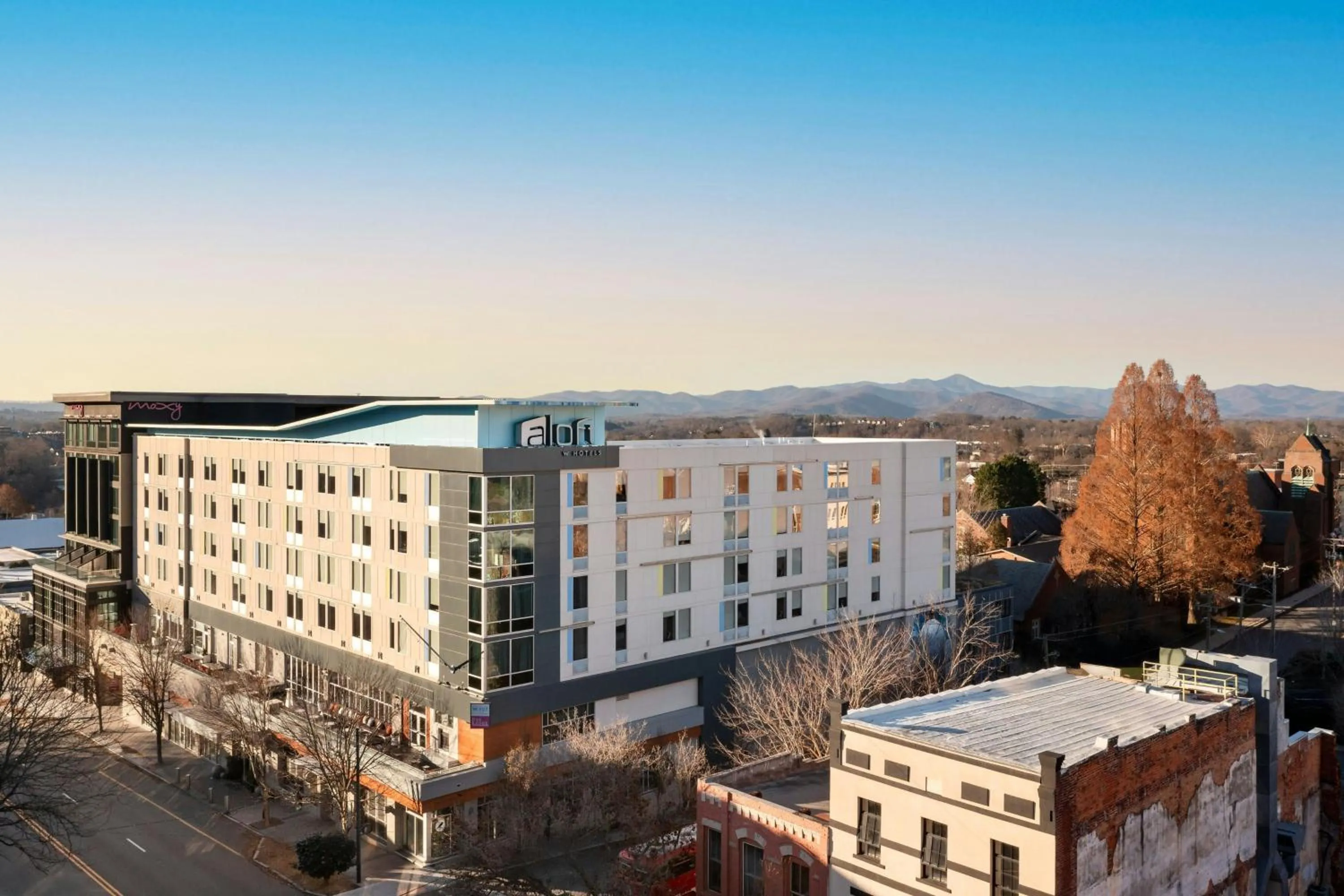 Property building in Aloft Asheville Downtown