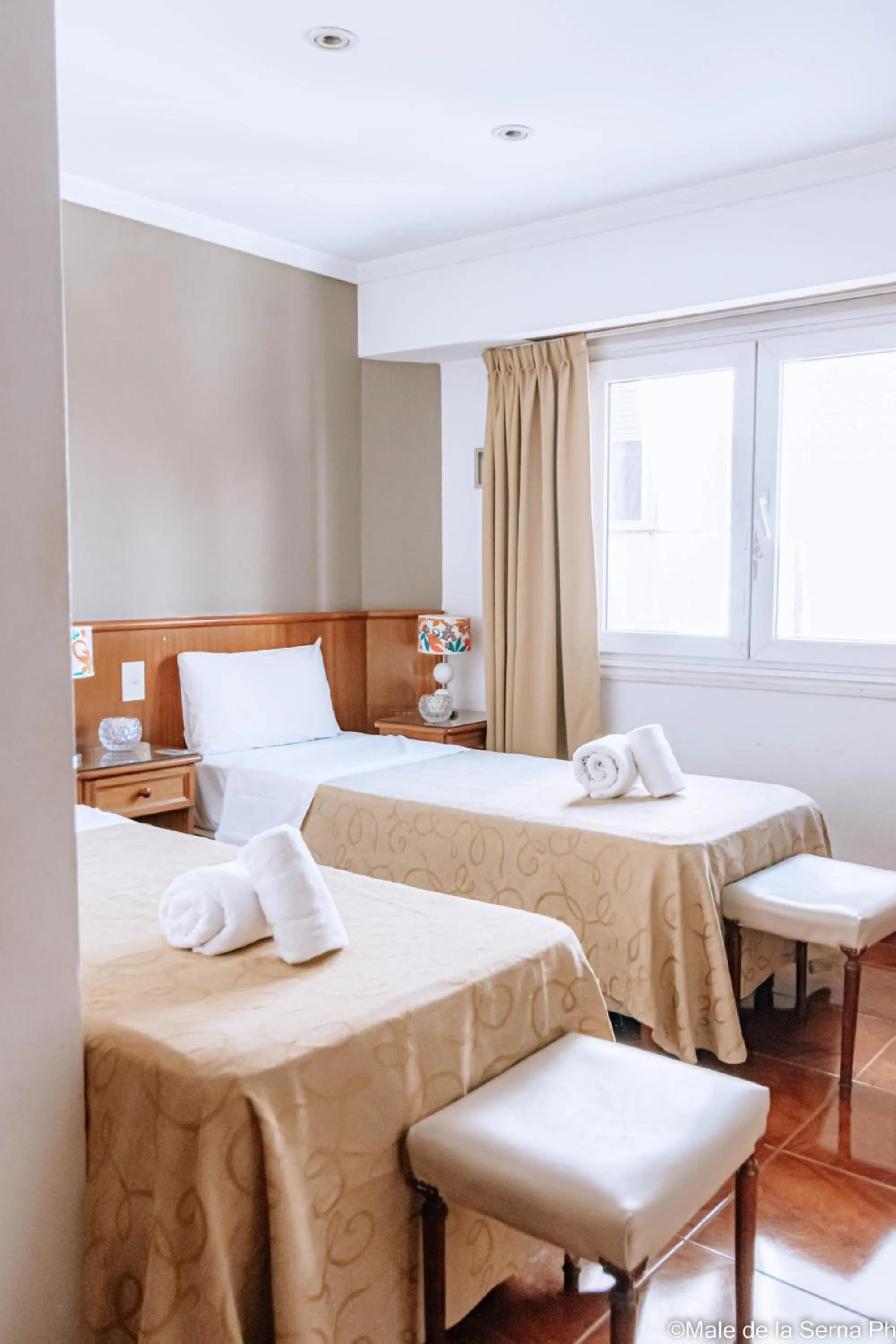 Bed in Hotel Ortegal